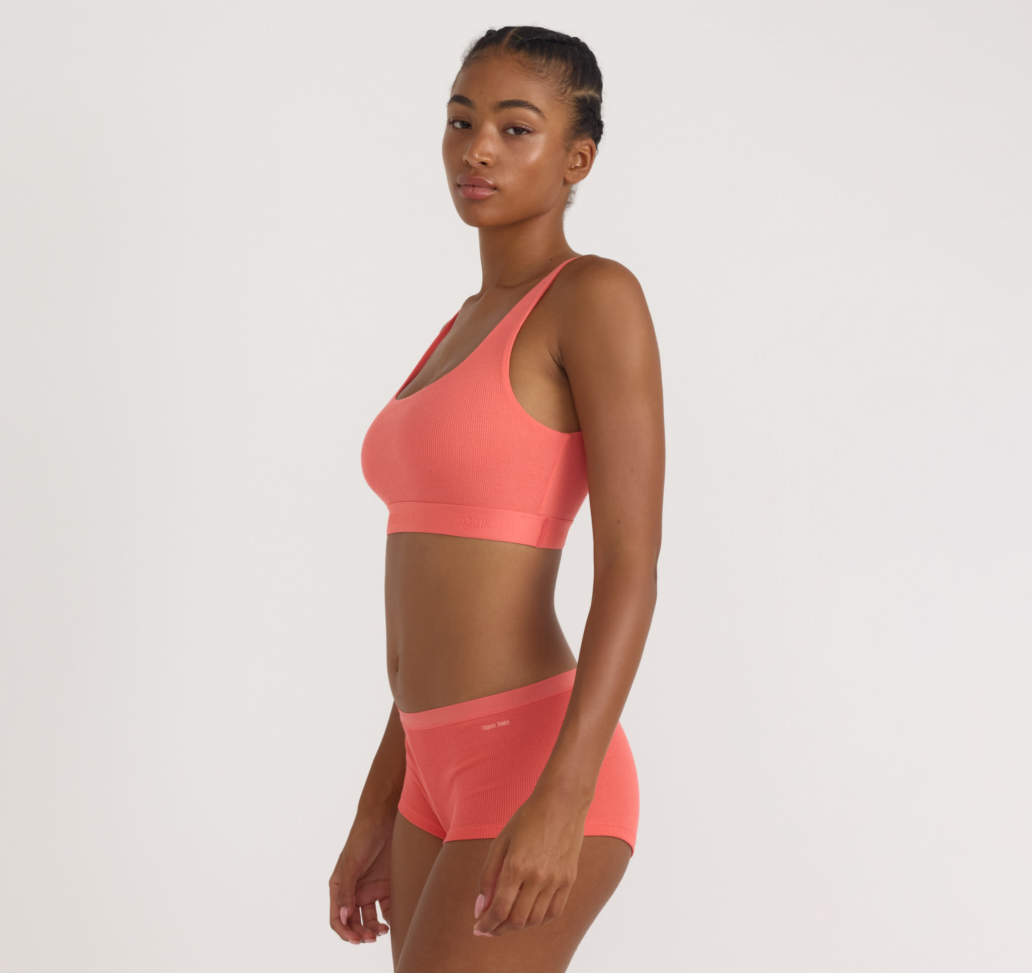ORGANIC BASICS - CORE RIP Tank Bralette - sunset