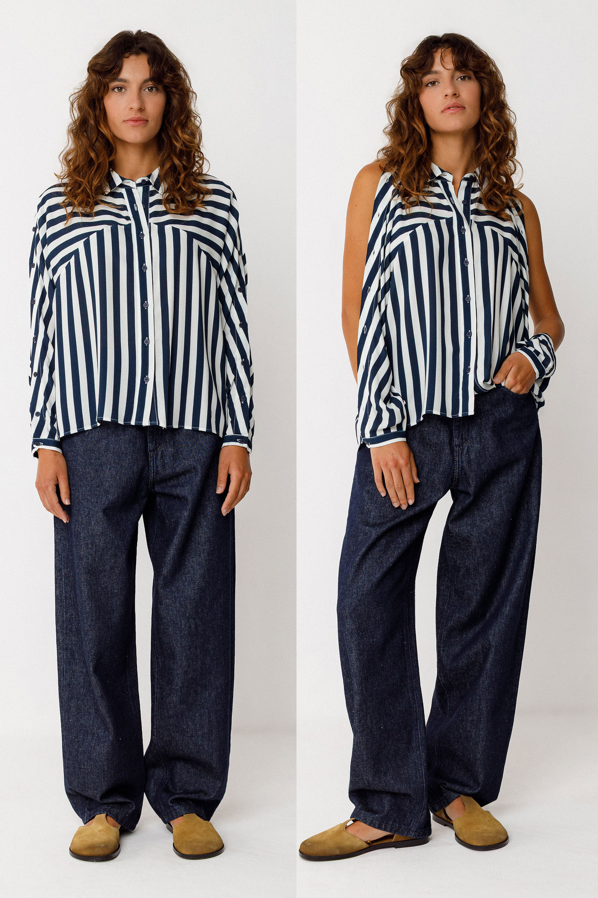 SKFK - EKIA SHIRT Ecovero Bluse GB stripes