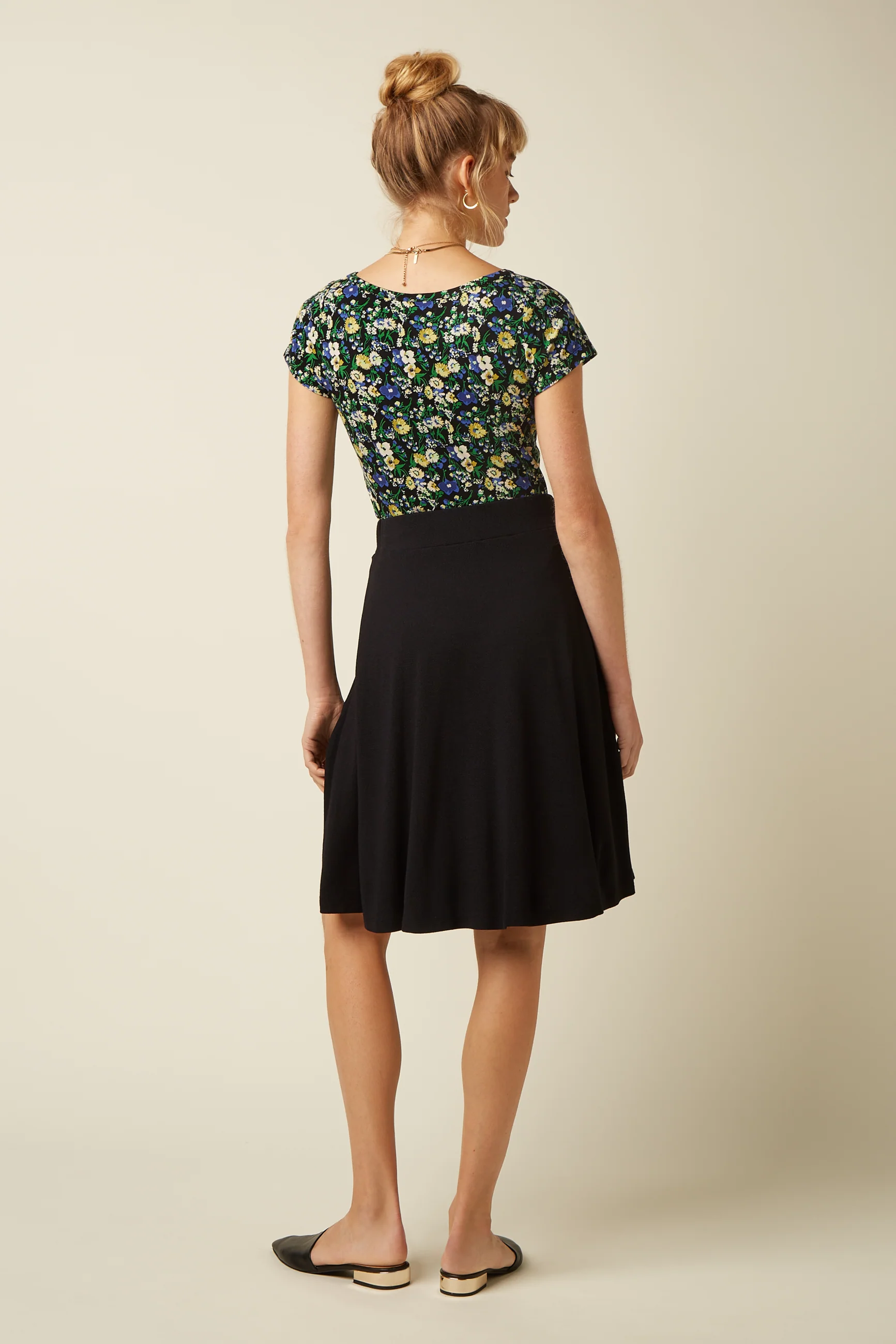 KING LOUIE - SERENA SKIRT MILANO CREPE Rock black
