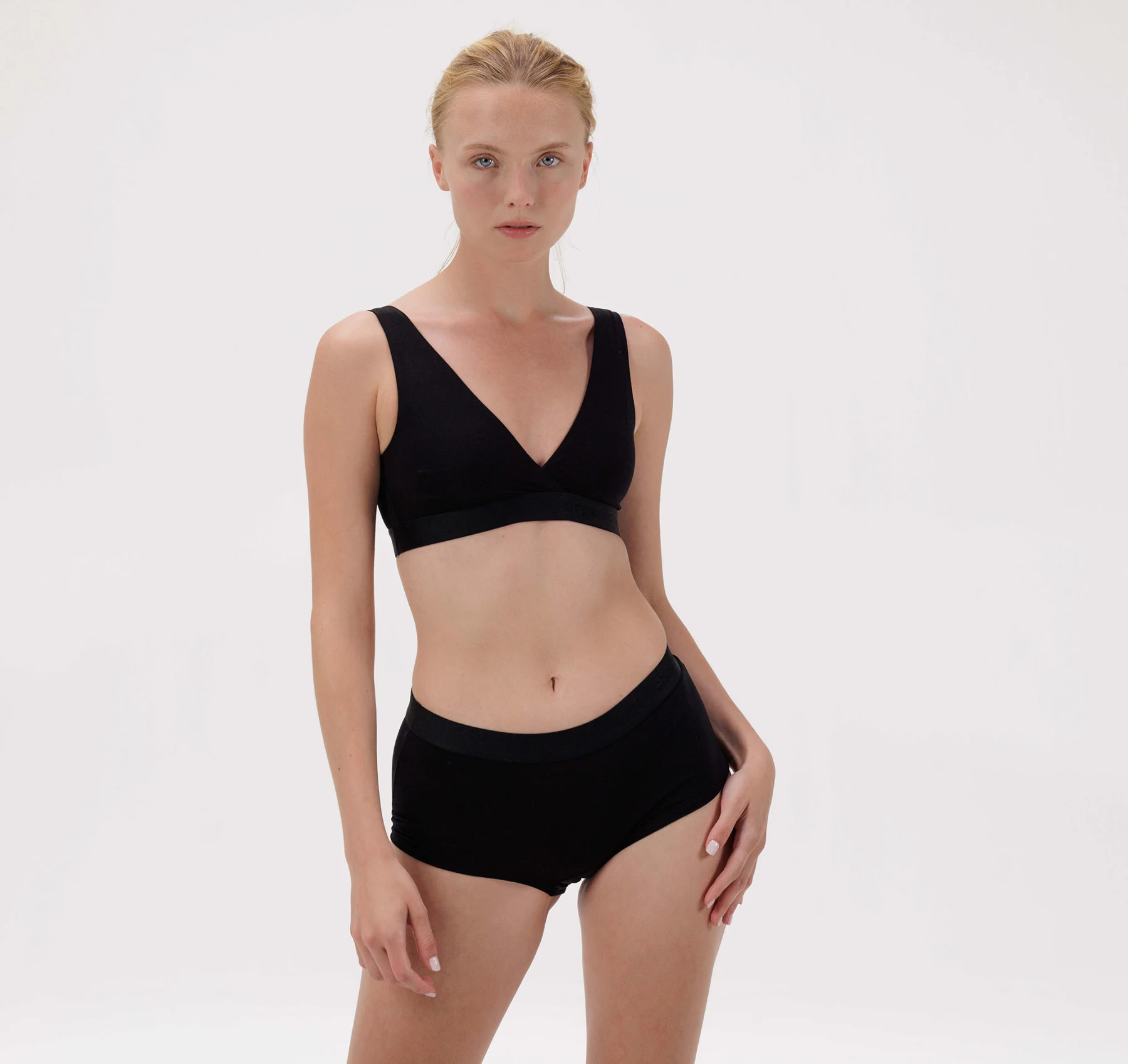 ORGANIC BASICS - SOFT TOUCH Basic Bralette - black