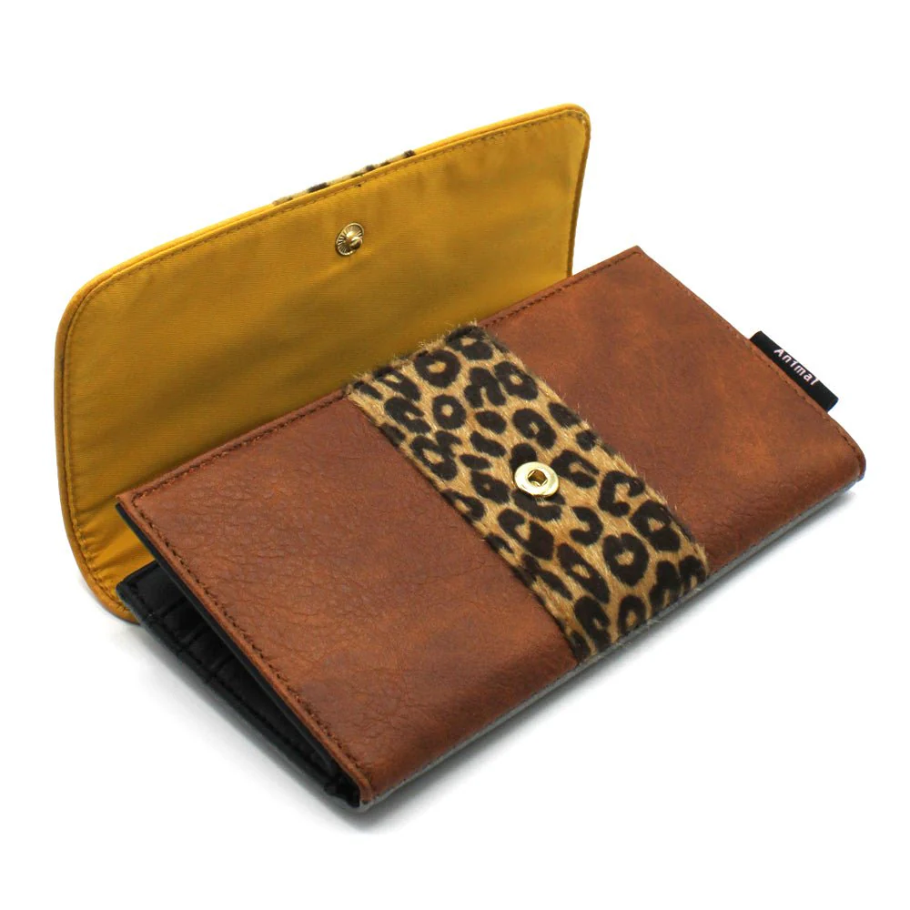 HOUSE OF DISASTER - ANIMAL LEOPARD PRINT WALLET Portemonnaie
