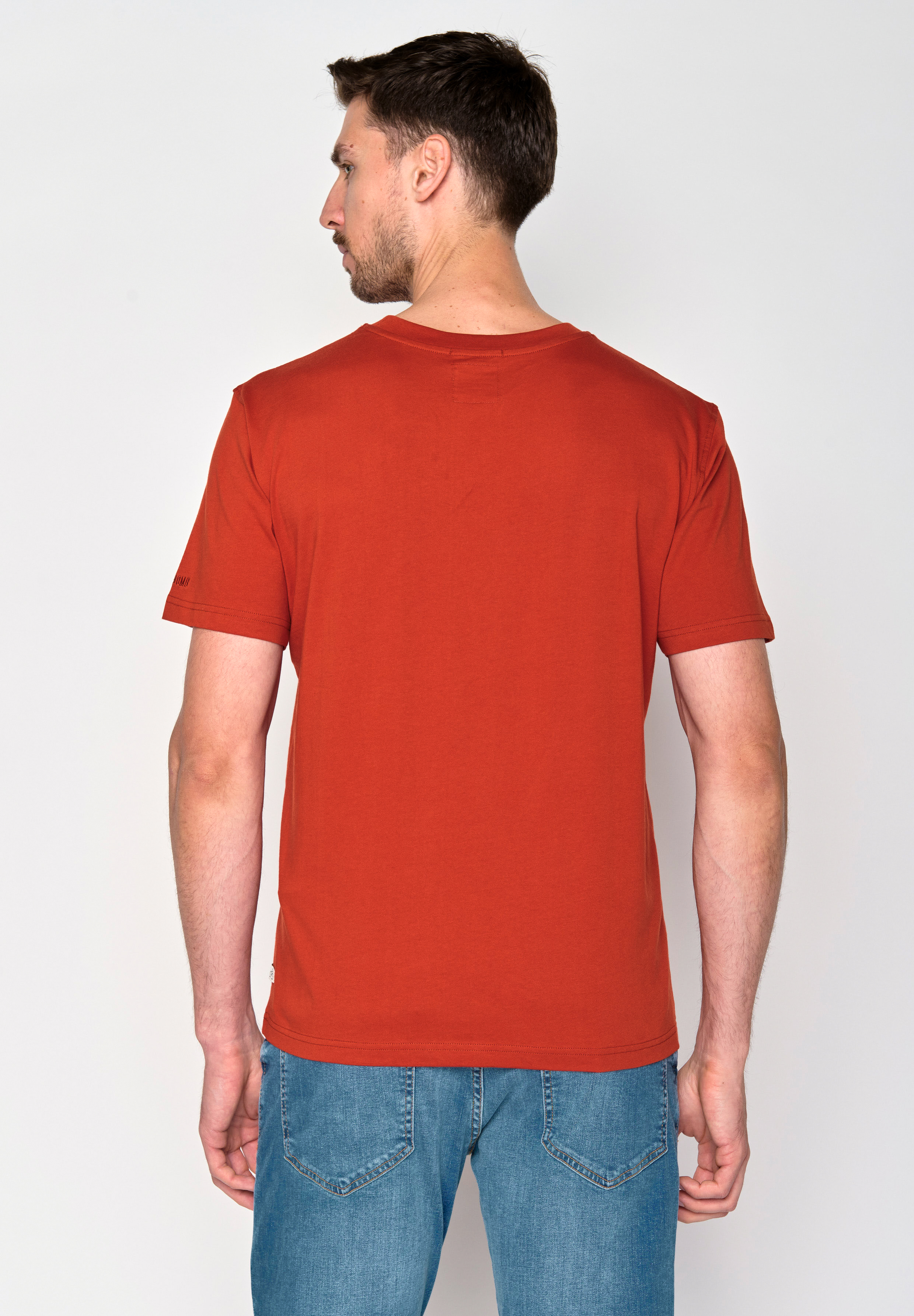 GREENBOMB - BASIC FUSION GOTS T-Shirt clay red