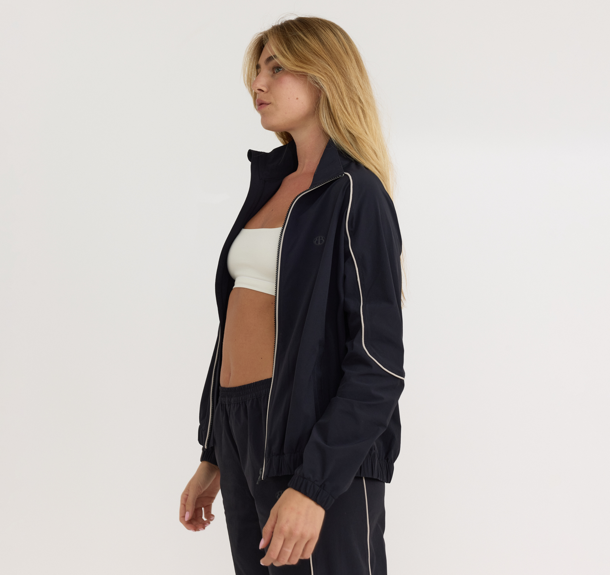 ORGANIC BASICS - TRACK JACKET Jacke black