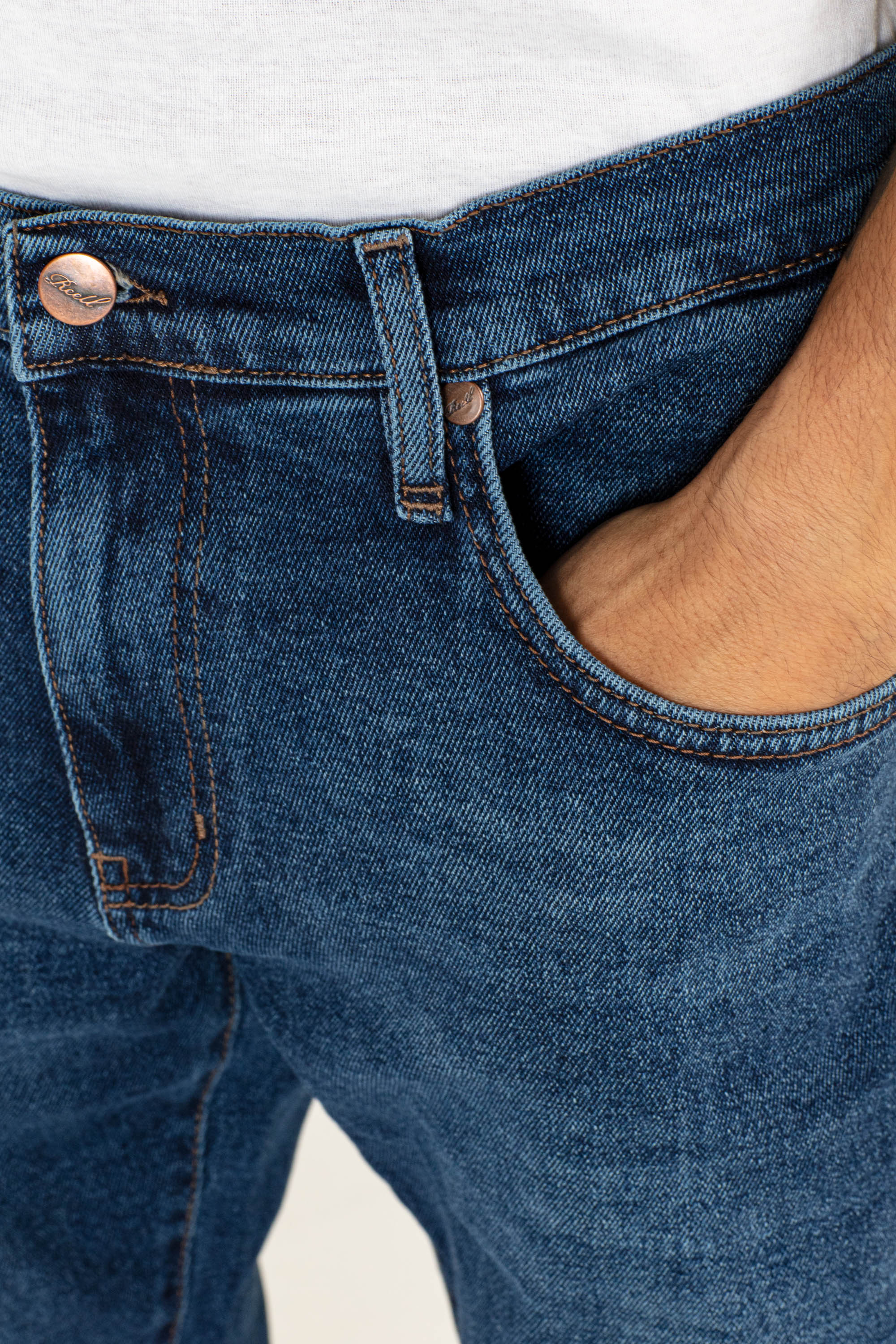 REELL - BARFLY Jeans dark blue stone