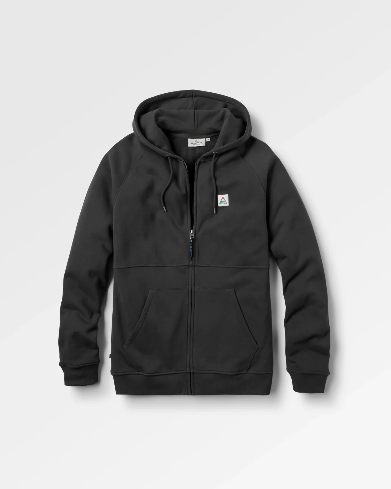 PASSENGER - HERITAGE Full Zip Recycelter Baumwoll-Hoodie - schwarz