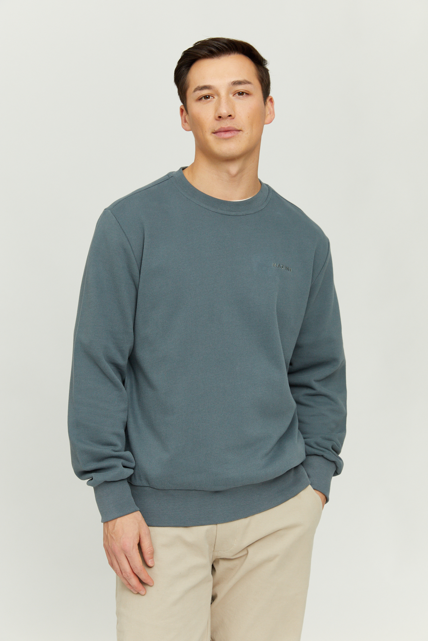 MAZINE - BURWOOD SWEATER Pullover steel blue