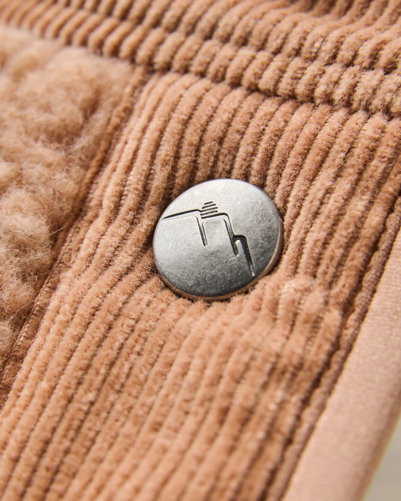 PASSENGER - CLOVER RECYCELED SHERPA FLEECE SHIRT Jacke sun patch simply taupe