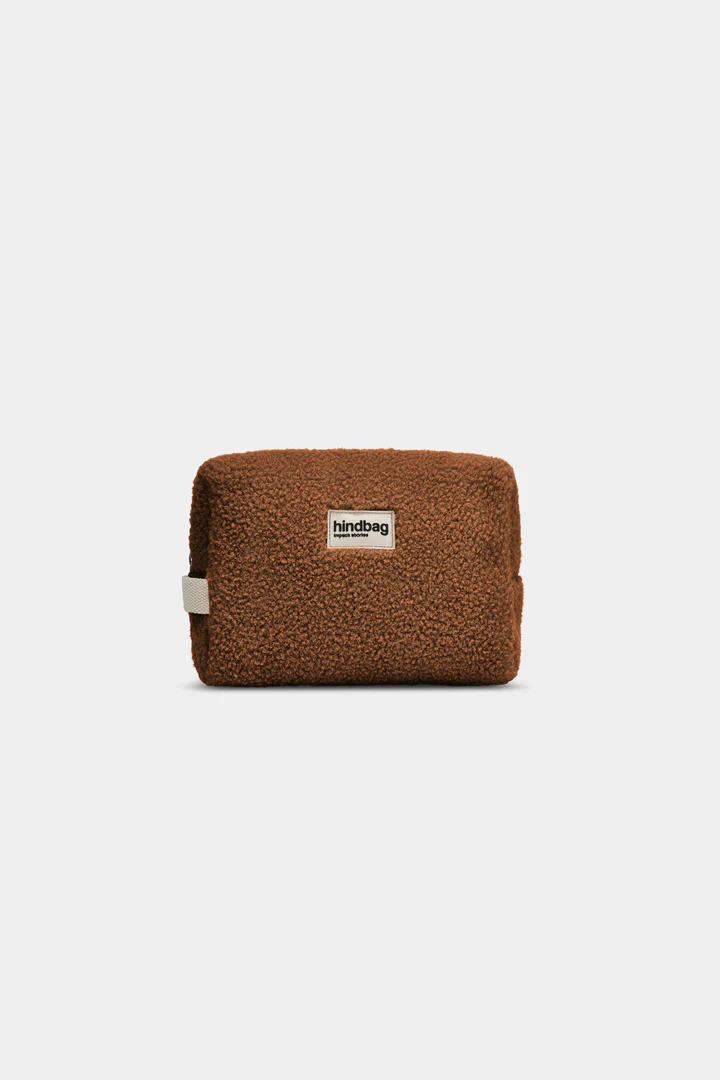 HINDBAG - LEON Kulturtasche - braun plüsch