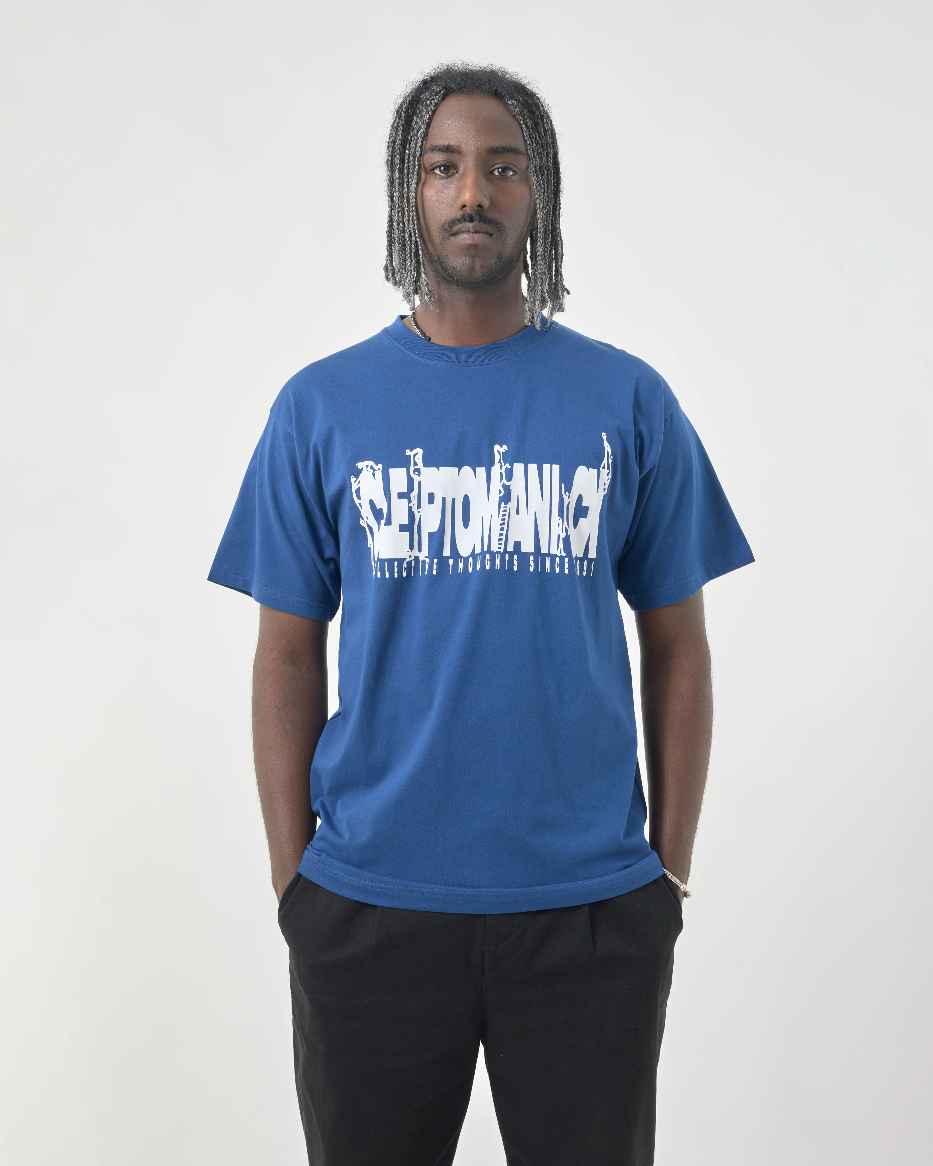 CLEPTOMANICX - CLASSIC TEE COLLECTION Shirt estate blue