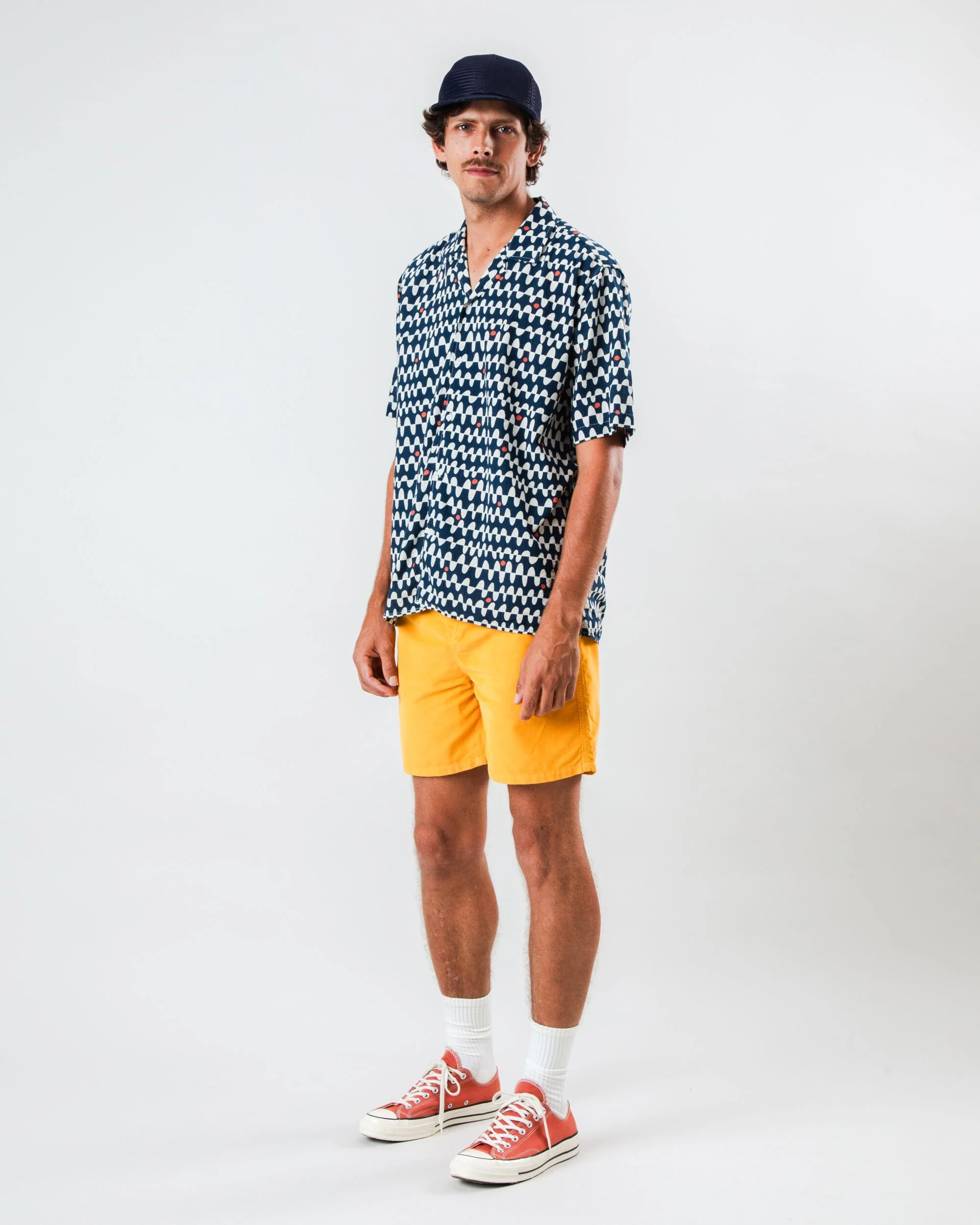 Fetziges Hemd mit Allover Print aus Bio-Baumwoll Mix von BRAVA Fabrics.