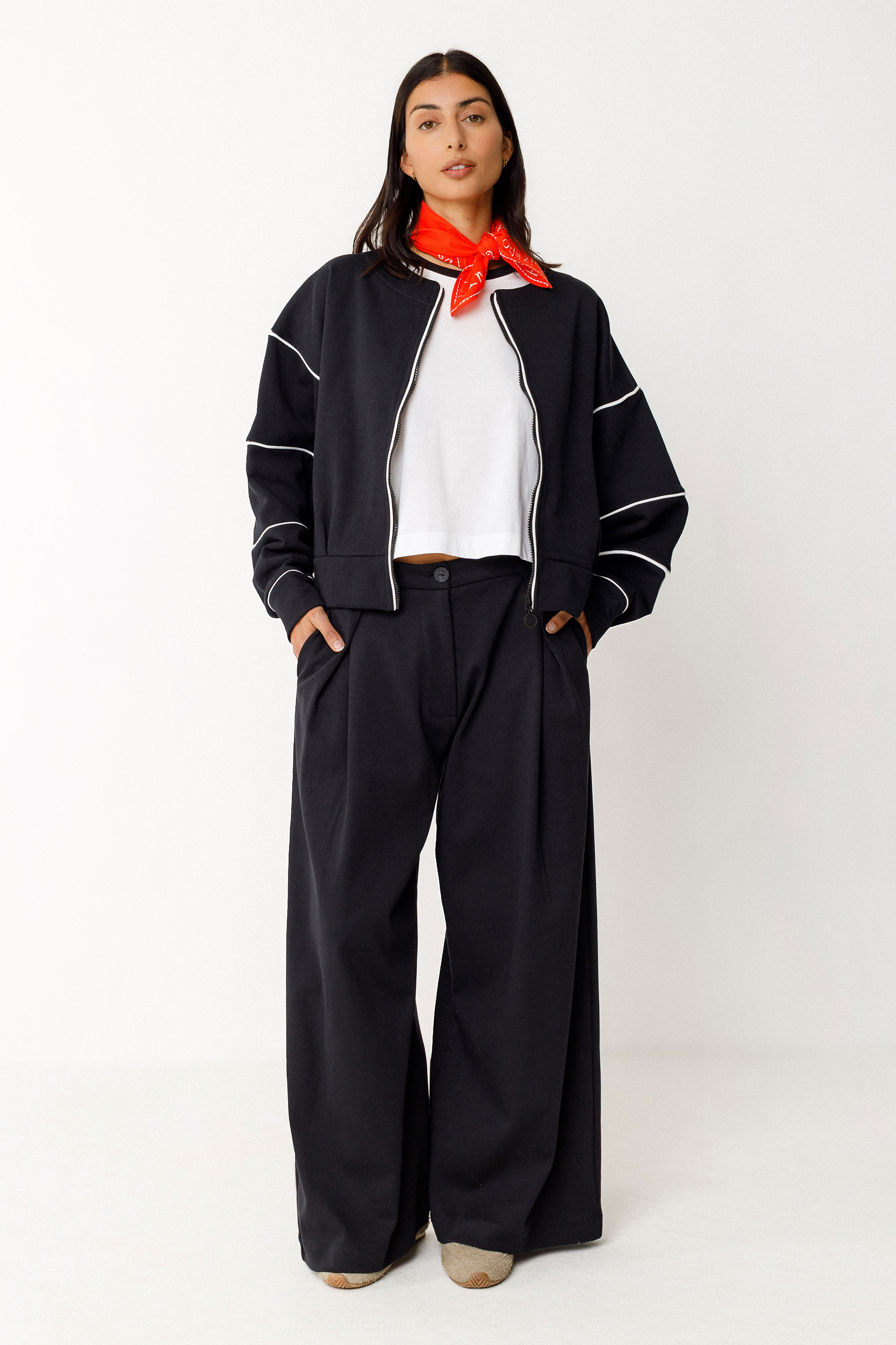 SKFK - MOIRA GOTS TROUSER Hose 2N black