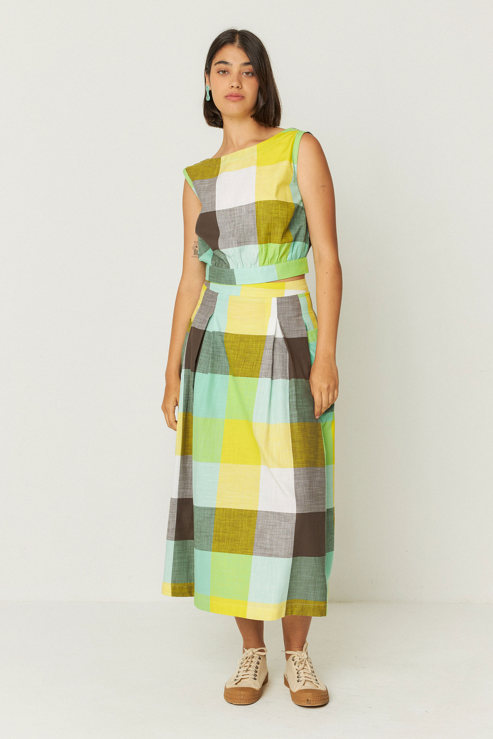 SKFK - IRAMA SKIRT GOTS Rock Y5 checks