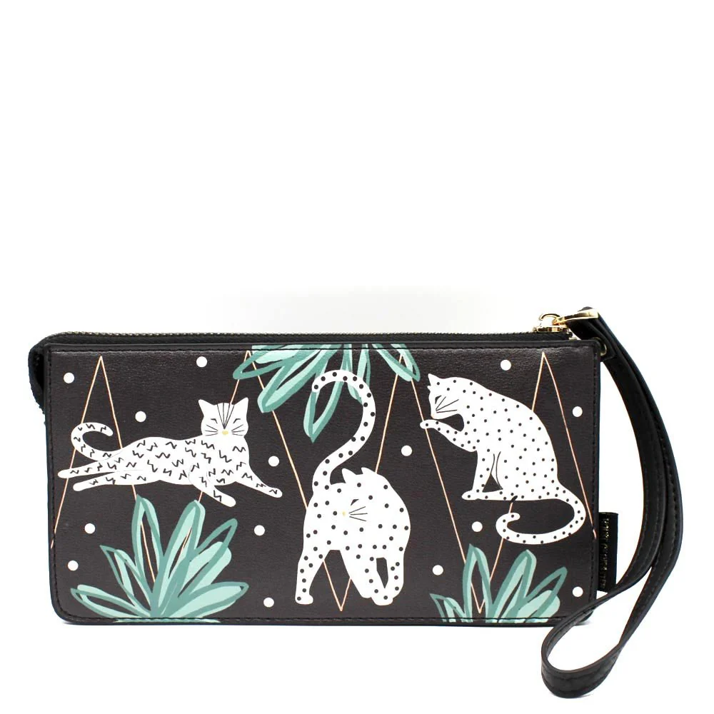 HOUSE OF DISASTER  - FELINE WRIST WALLET Portemonnaie - multi