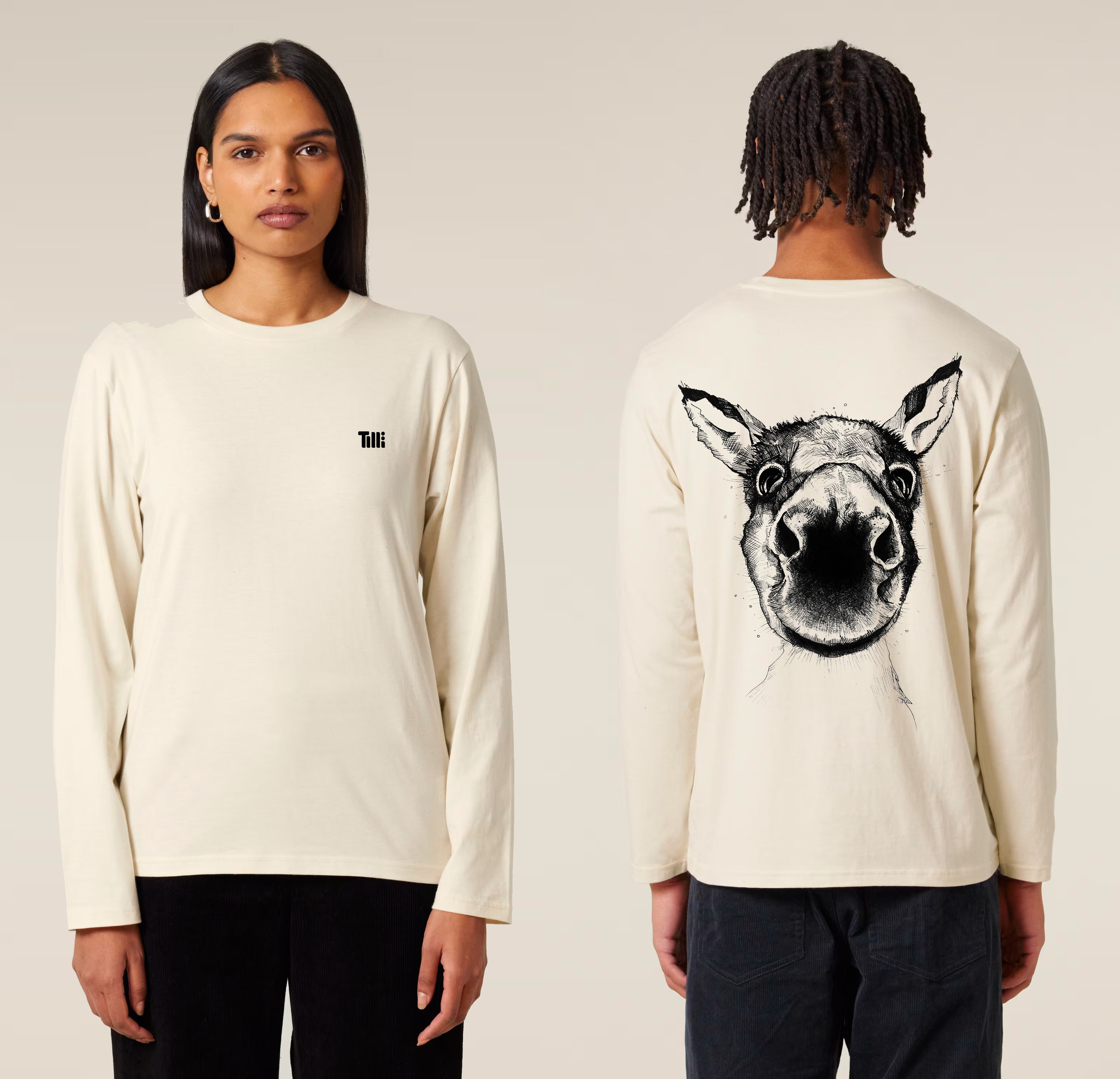 TiLLi - ESEL HORST LONGSLEEVE natural raw