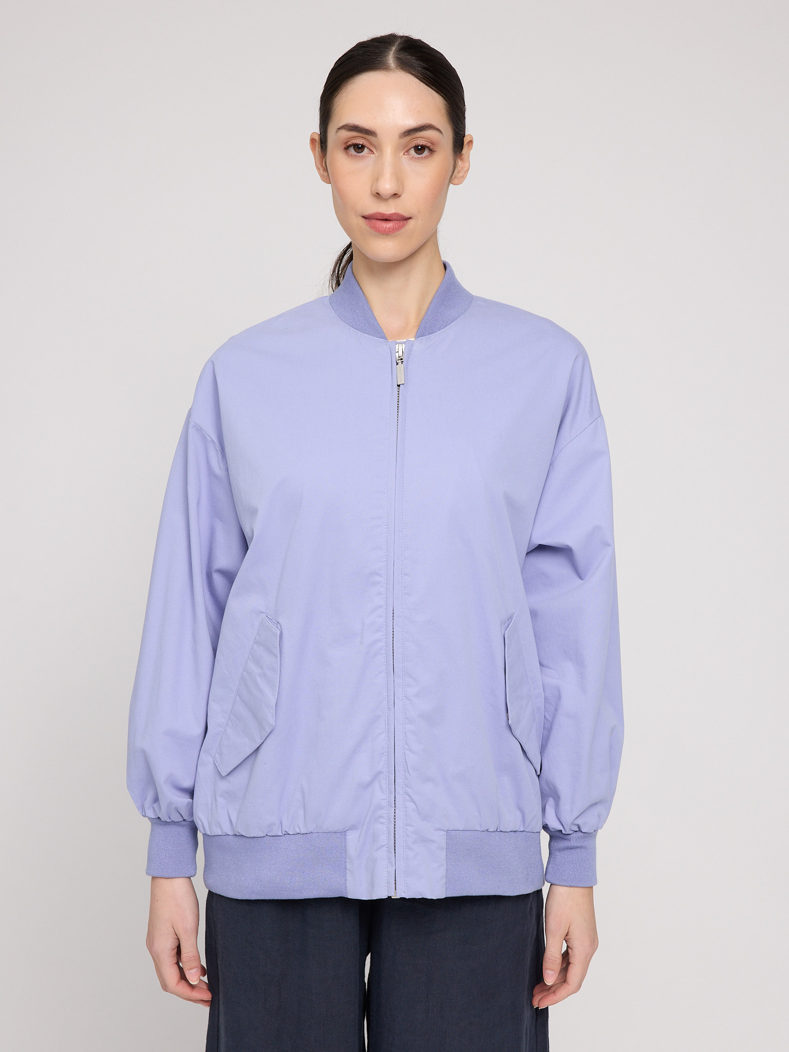 MAZINE - LILA LOOSE FIT COTTON BOMBER Jacke cornflower