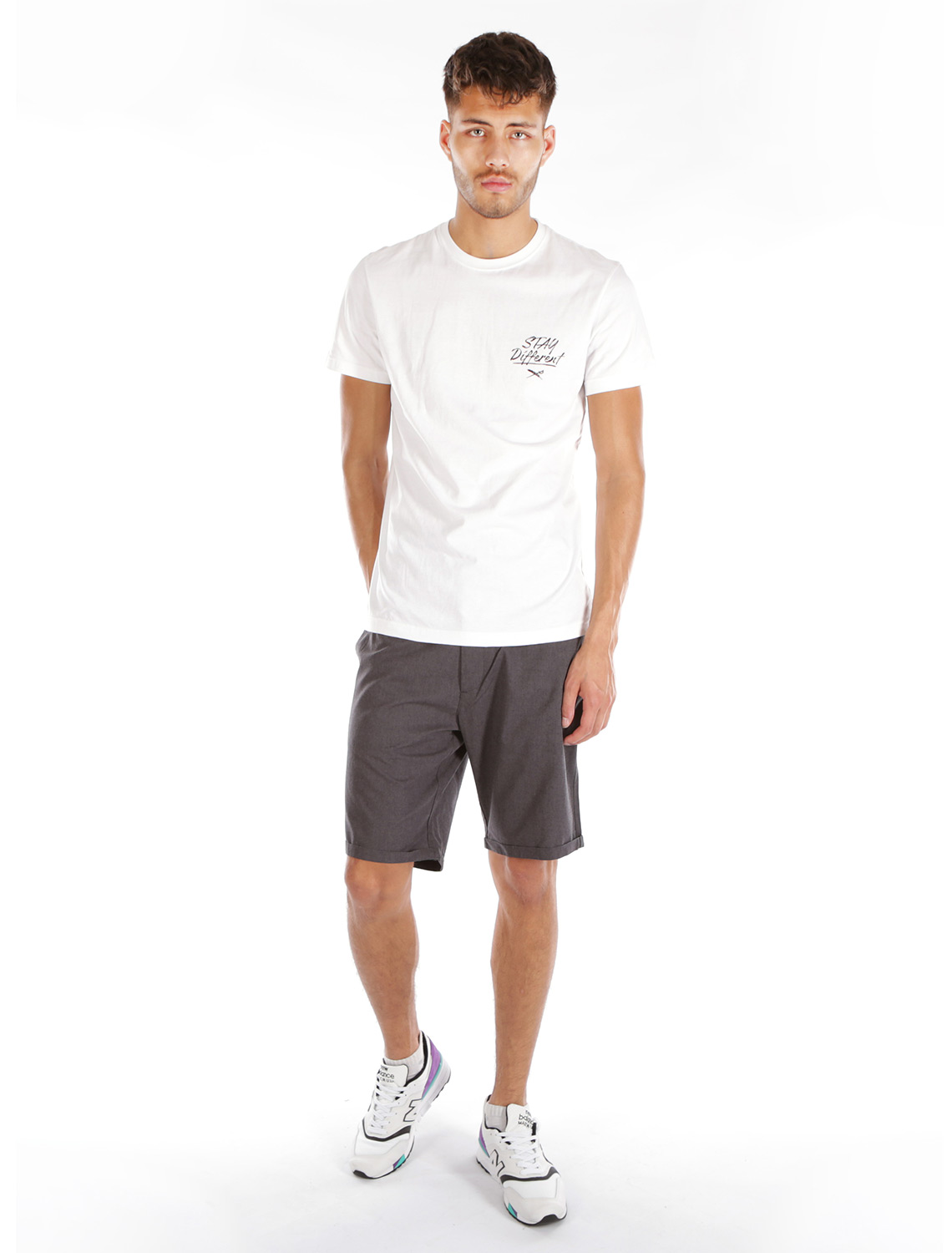 IRIE DAILY - GOLFER CHAMBRAY SHORT Hose anthra melange