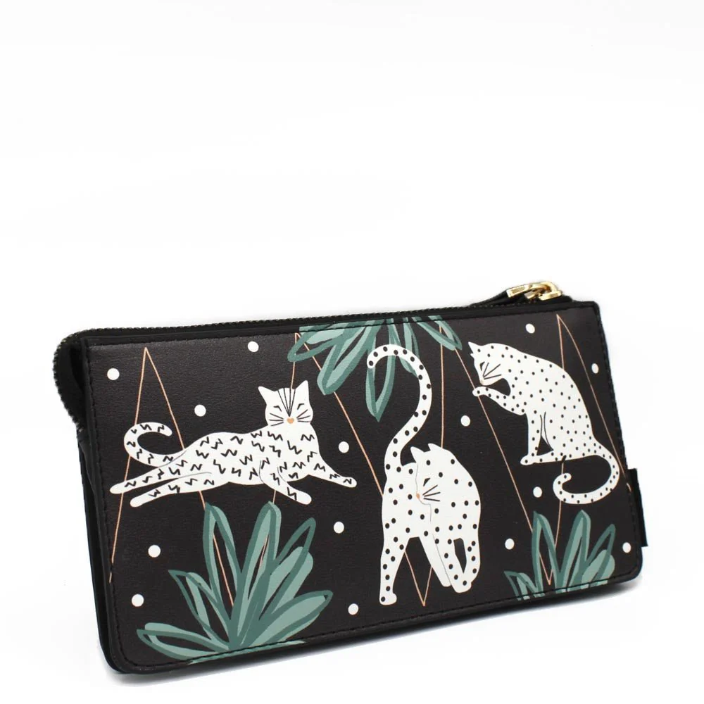 HOUSE OF DISASTER  - FELINE WRIST WALLET Portemonnaie - multi