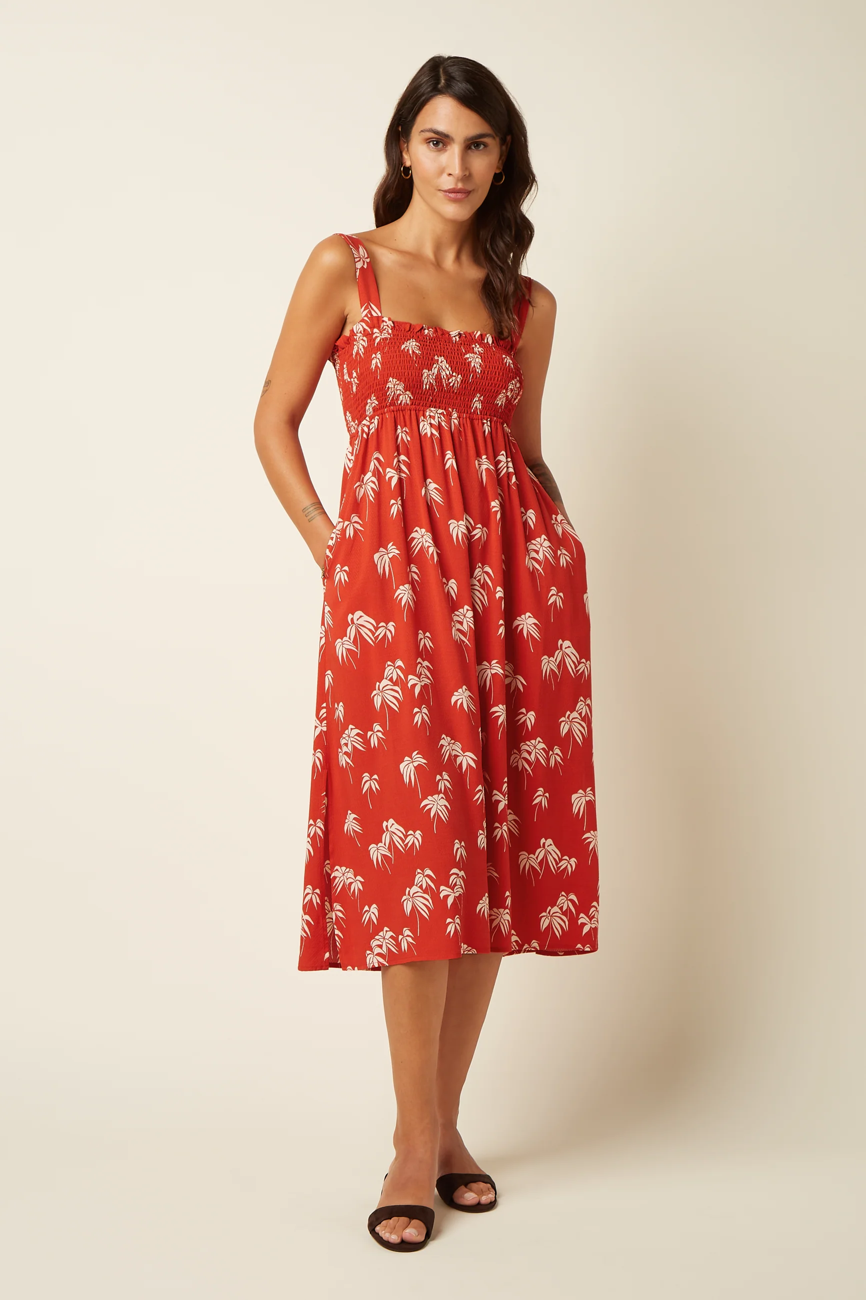 KING LOUIE - LUISELLA DRESS Kleid summer fig