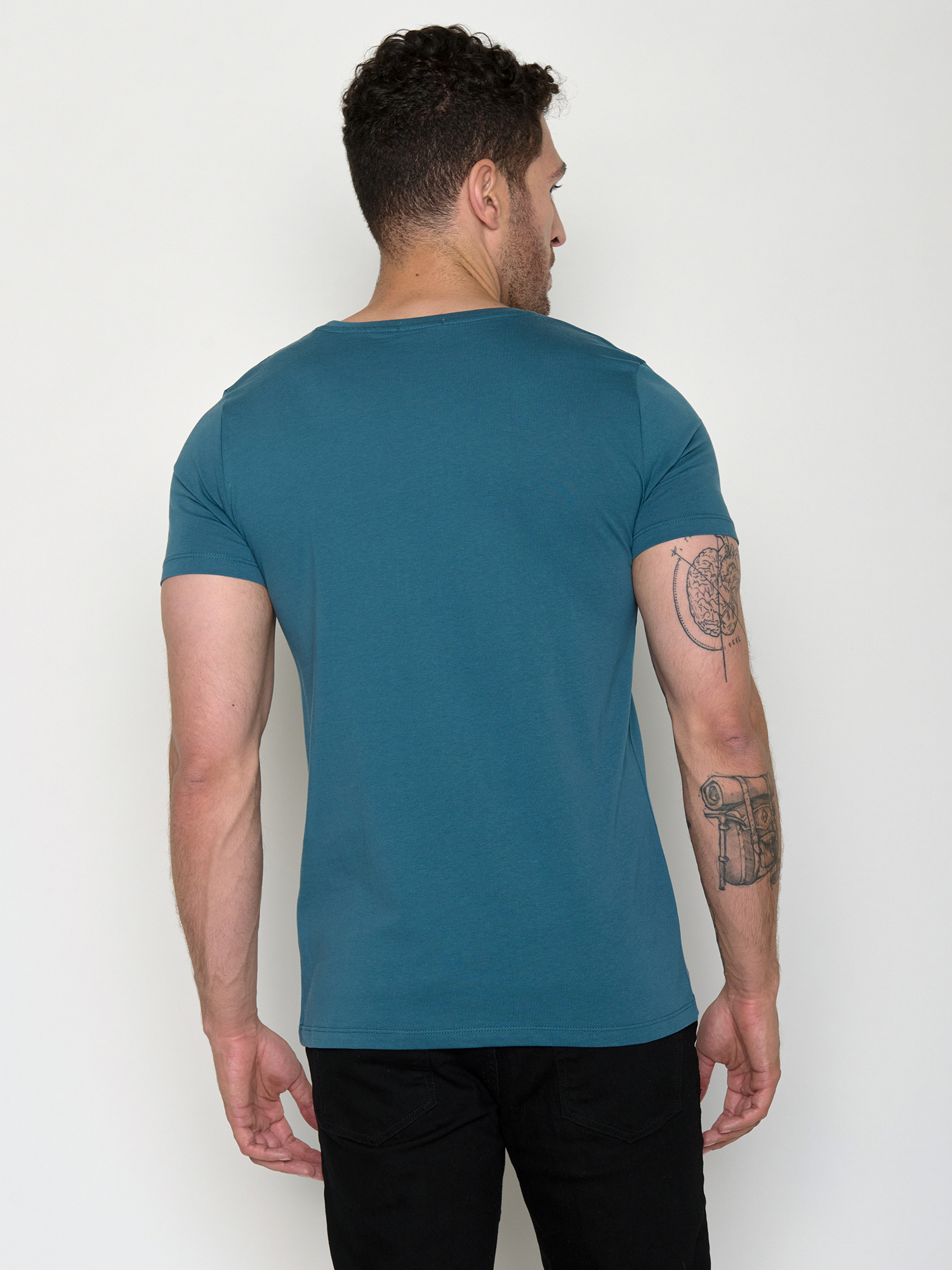 GREENBOMB - BEACH VIEW Guide T-Shirt blue stone