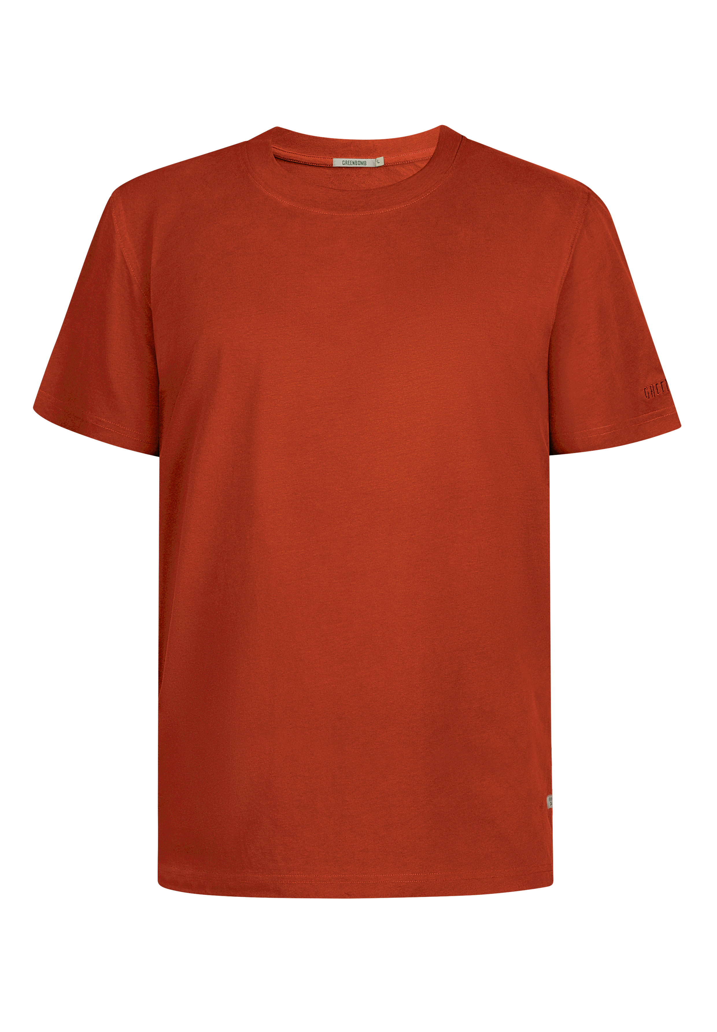 GREENBOMB - BASIC FUSION GOTS T-Shirt clay red