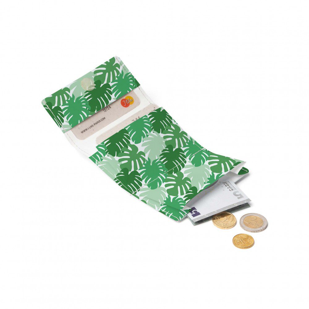 I LIKE PAPER - GREEN JUNGLE Tyvek® Faltgeldbörse - mehrfarbig