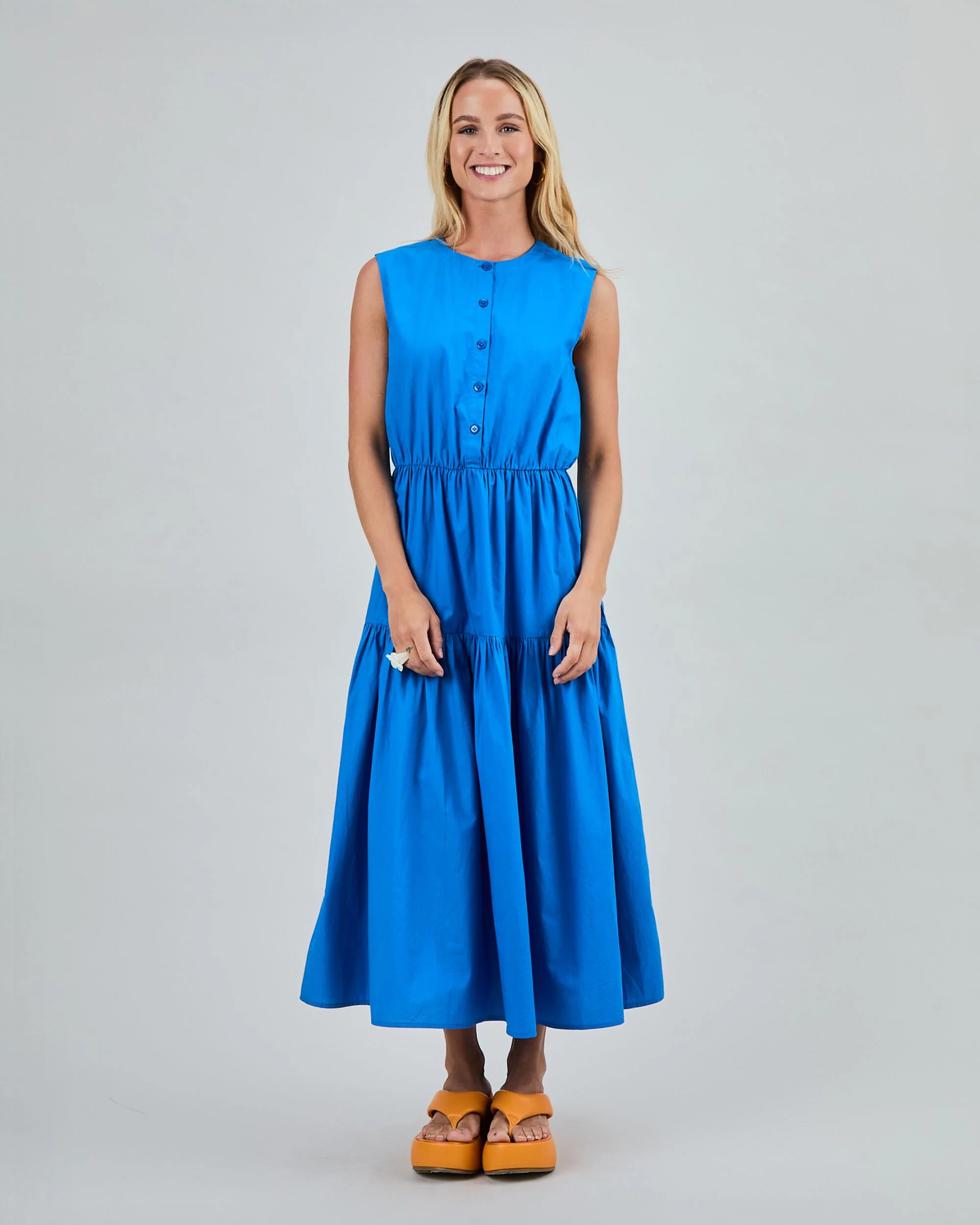 BRAVA FABRICS - BRILLIANT CHEMISE LAYERS DRESS Kleid blue