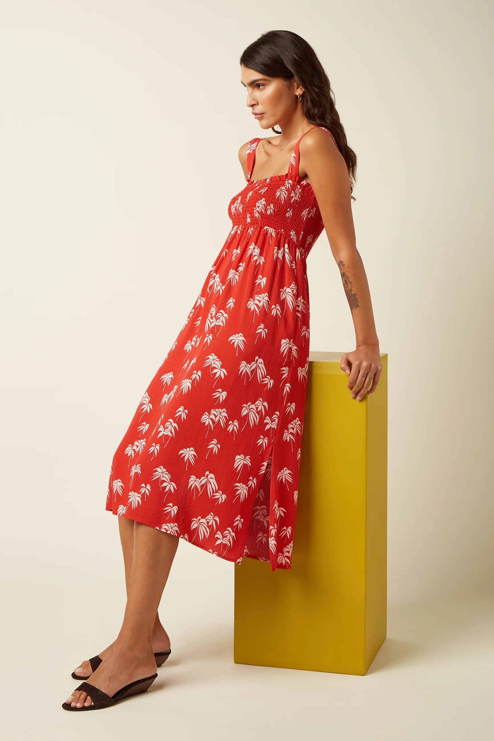 KING LOUIE - LUISELLA DRESS Kleid summer fig