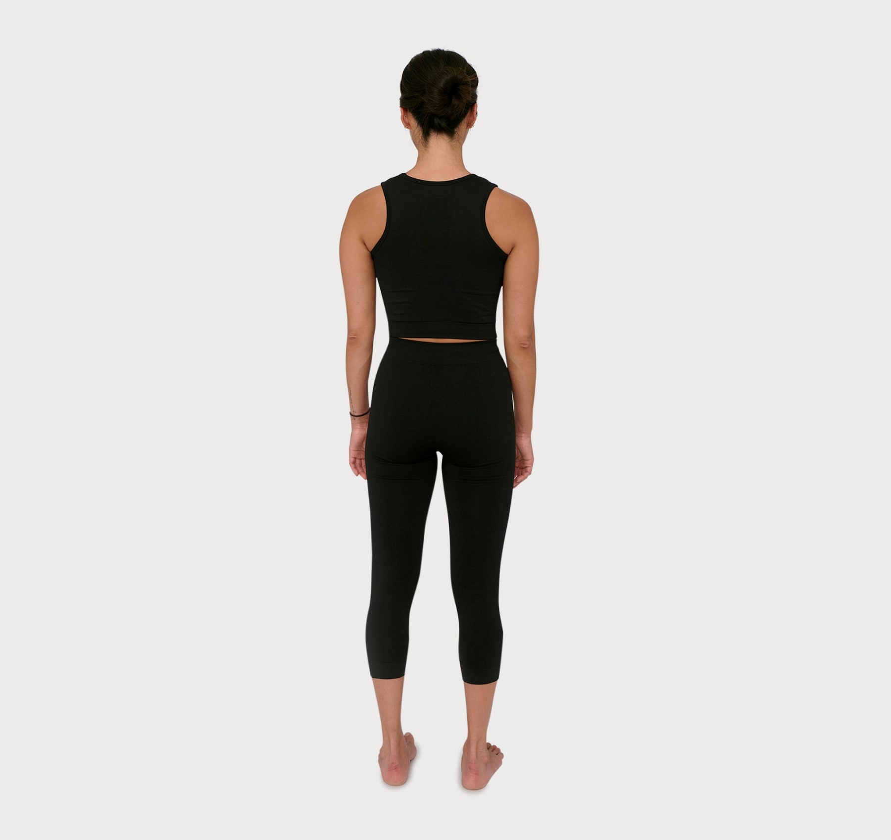 ORGANIC BASICS - ACTIVE 3/4 Leggings - black
