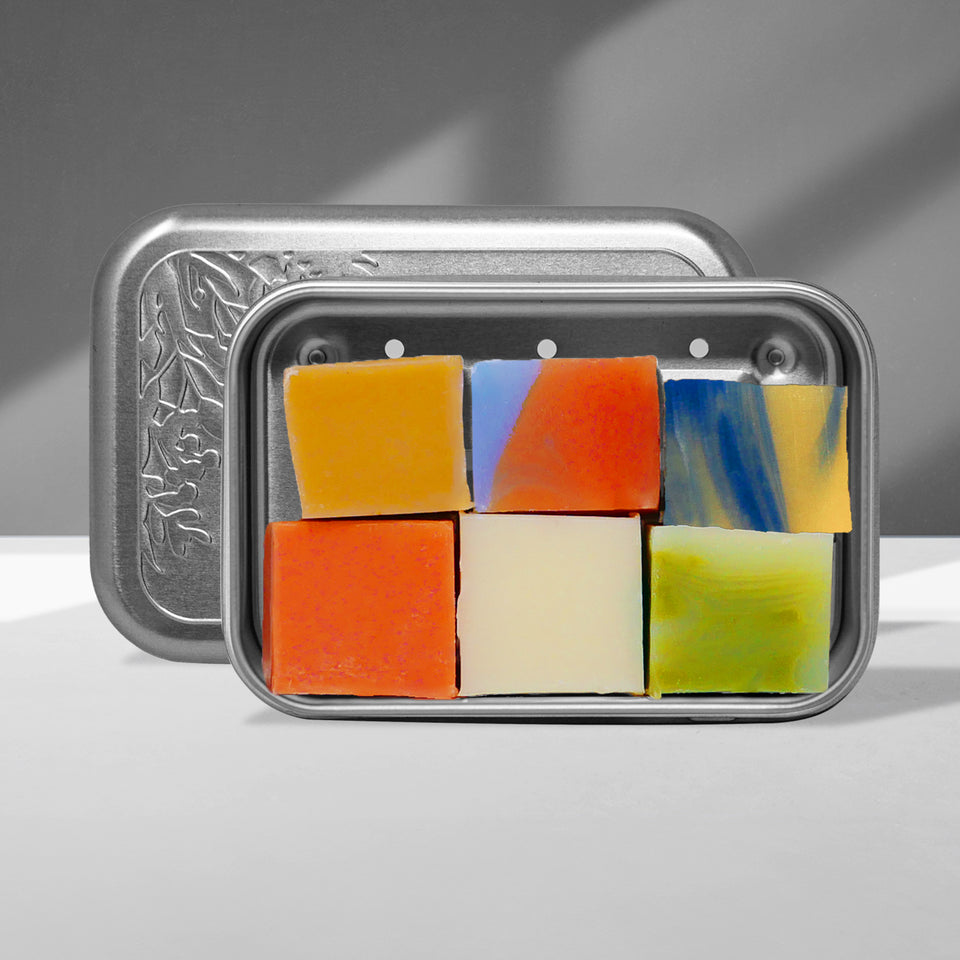 Puremetics - TESTBOX `Seifenminis mit Seifenbox` - silber