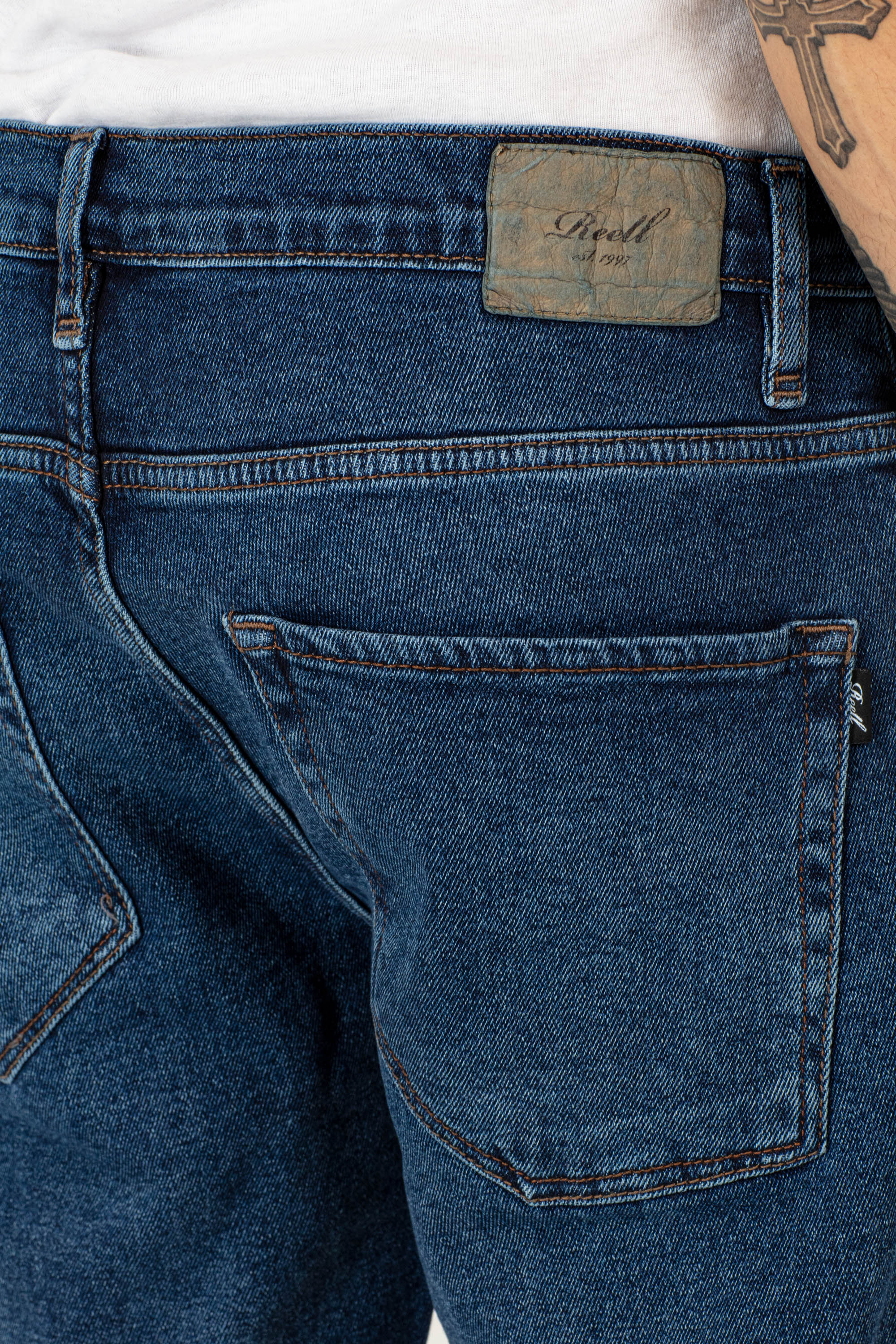 REELL - BARFLY Jeans dark blue stone