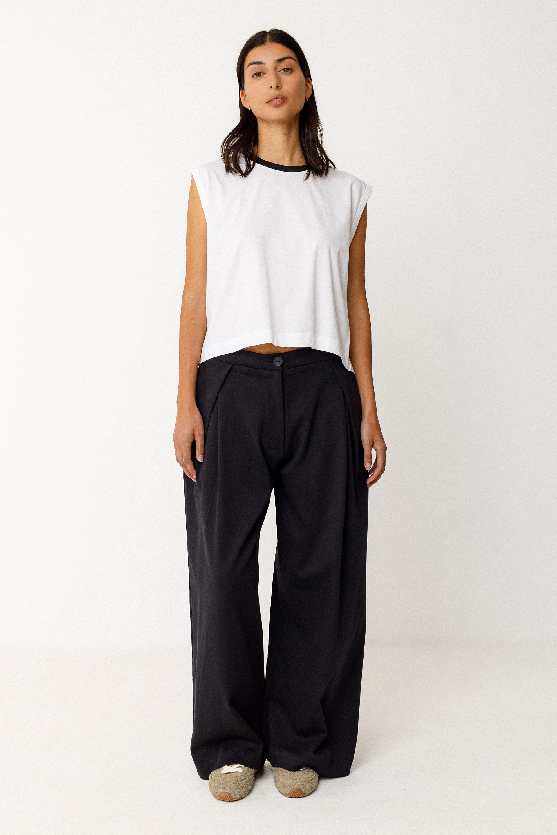 SKFK - MOIRA GOTS TROUSER Hose 2N black