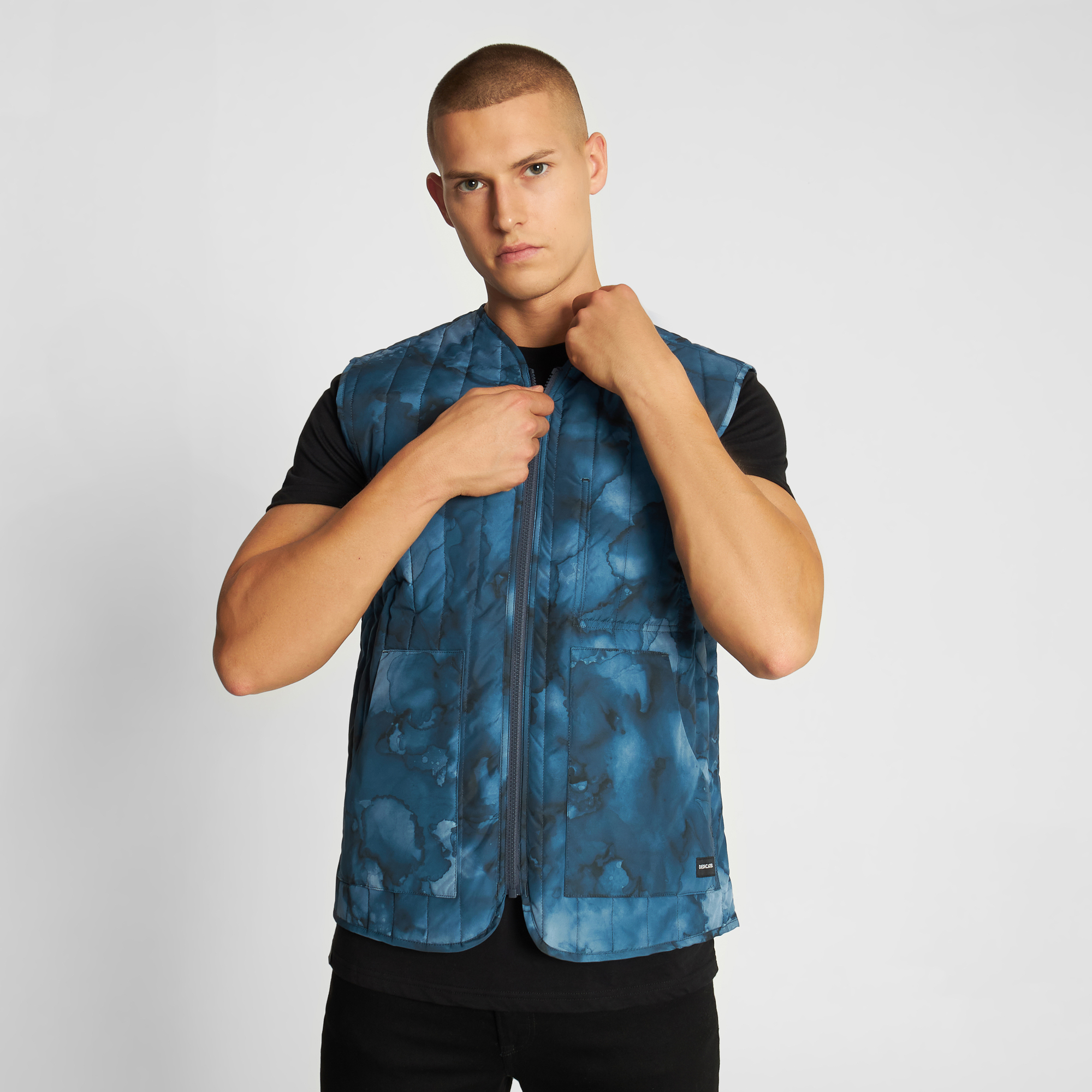 DEDICATED - AVESTA QUILTED VEST Jacke ink blue