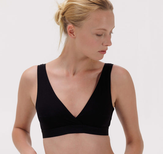 ORGANIC BASICS - SOFT TOUCH Basic Bralette - black