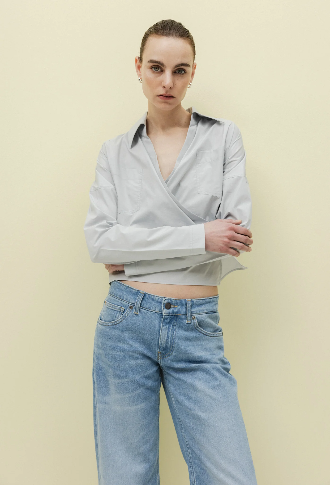 CLEO MID LOOSE Jeans light stone vintage
