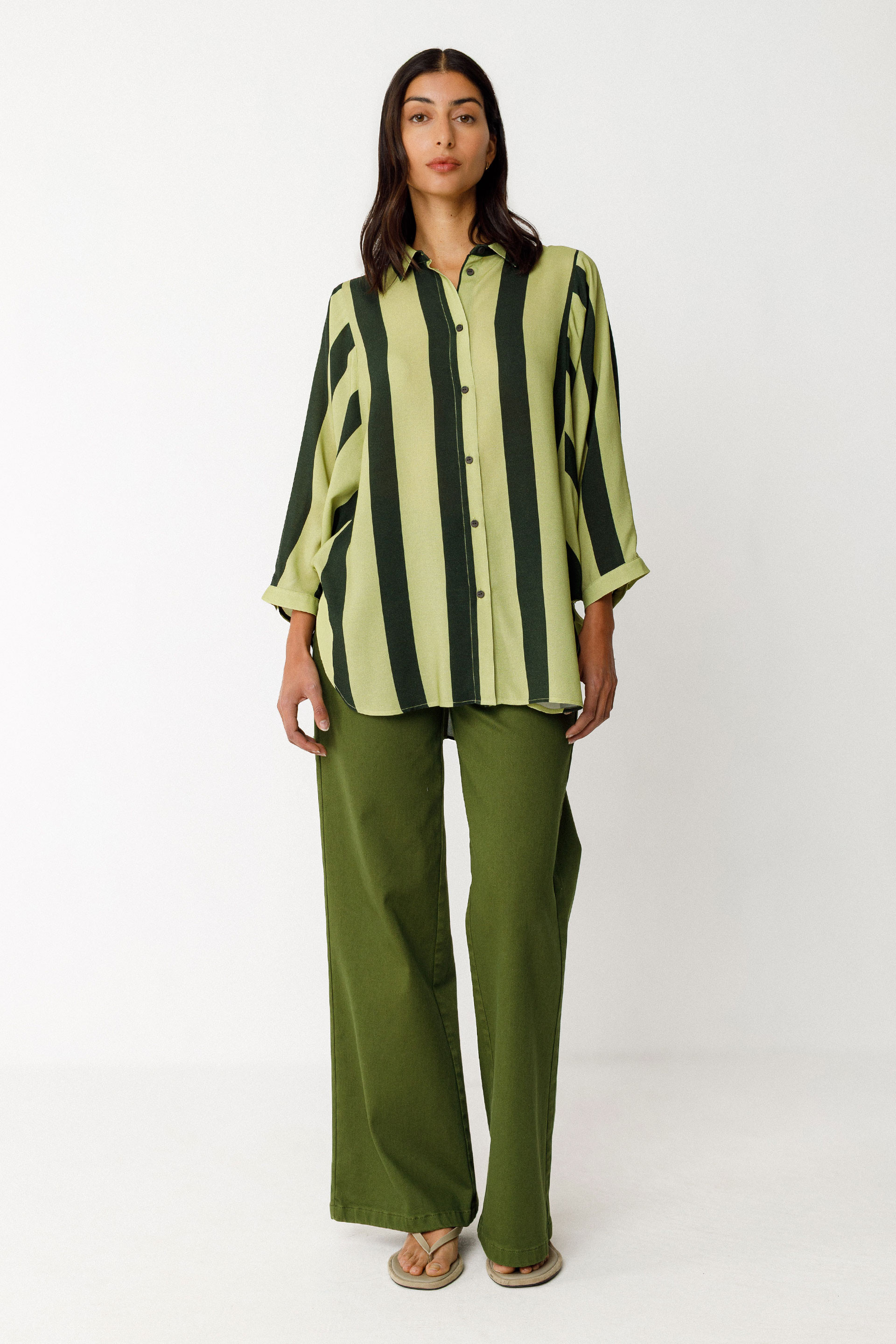 KATRIN SHIRT Ecovero Bluse GG6 stripes