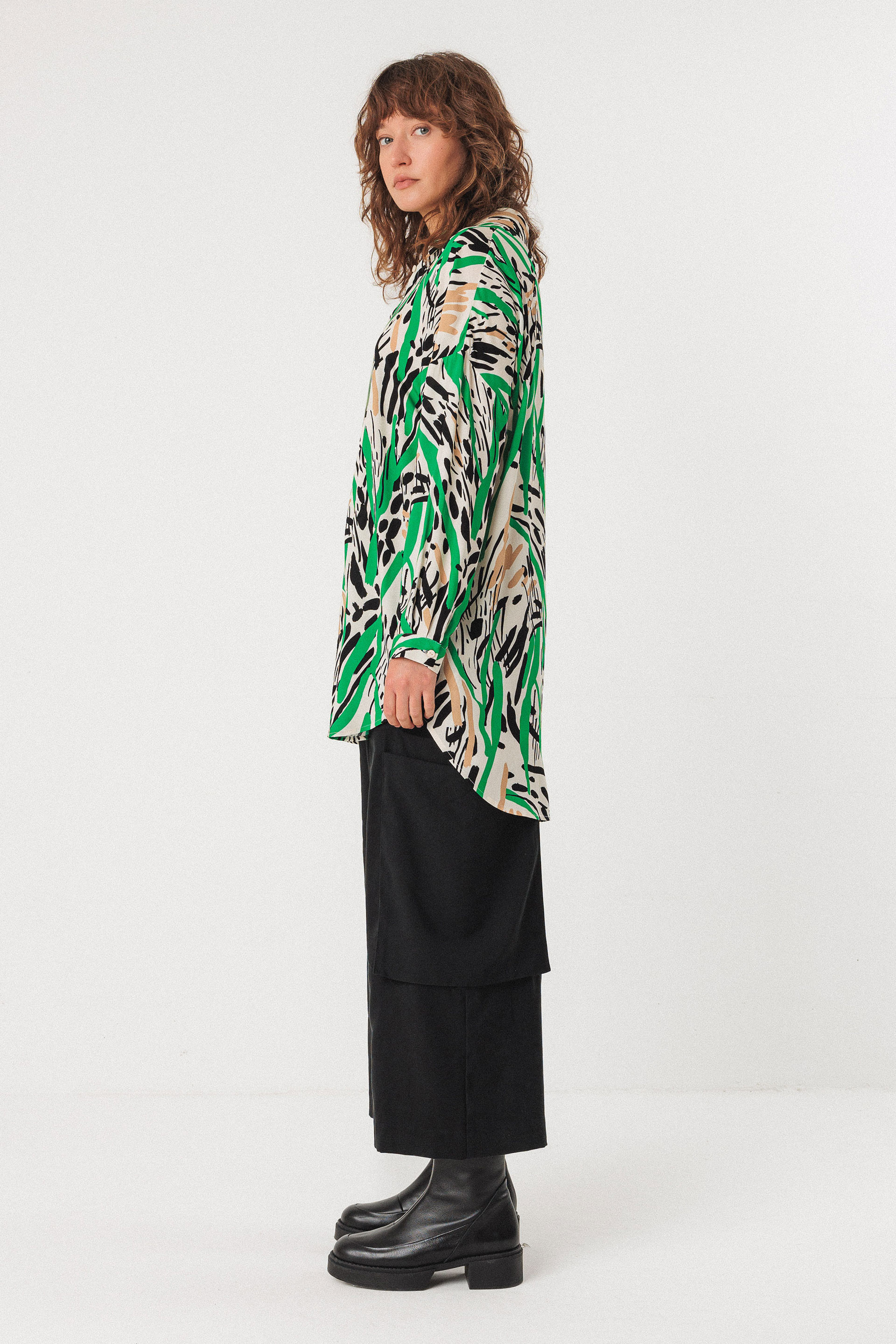 SKFK - AMAGOIA Shirt Kleid G6 big brush