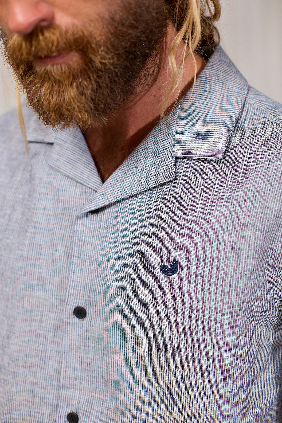 TWOTHIRDS - OLIVERA Hemd - navy stripes