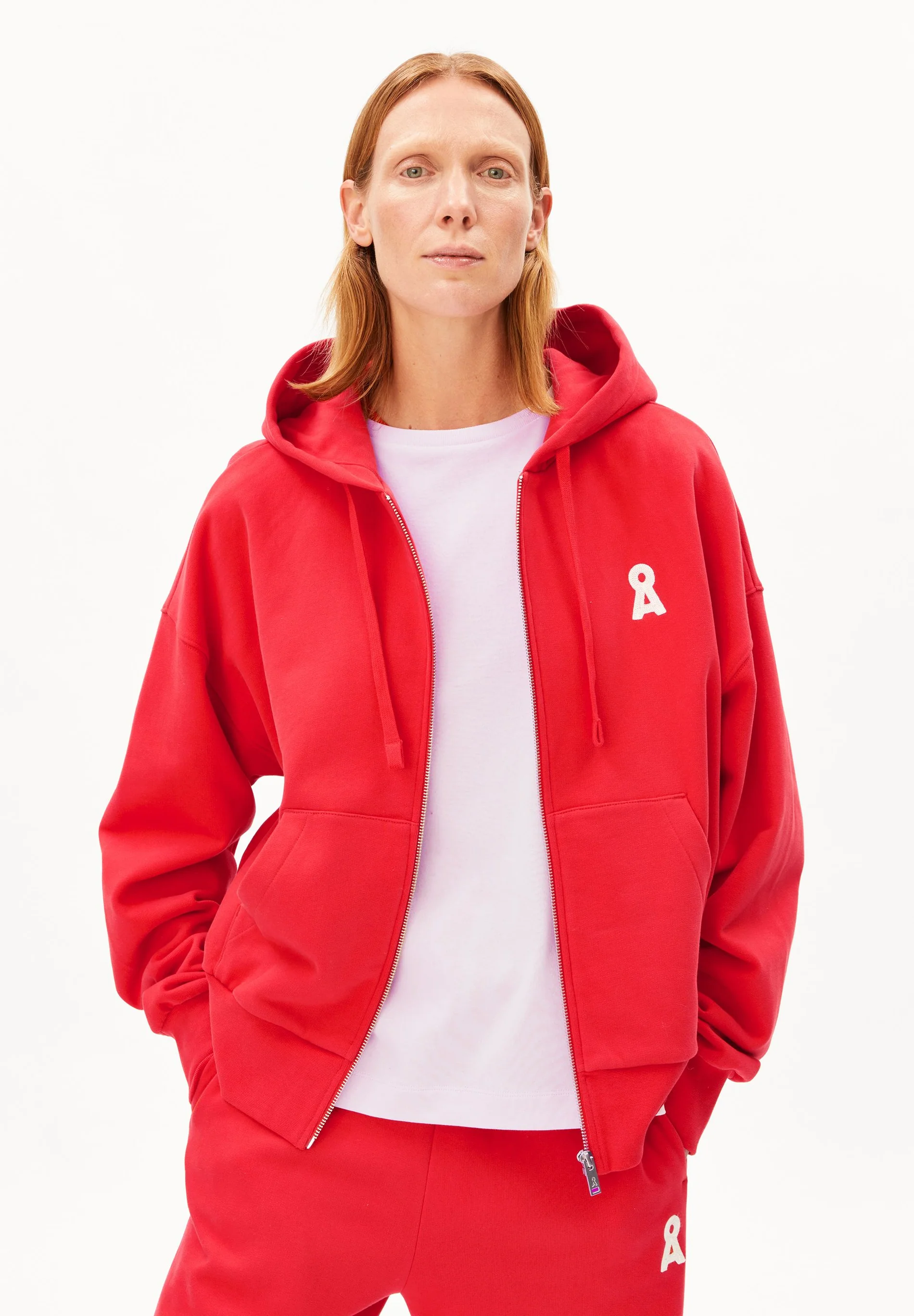 ARMEDANGELS - ICONIC Å RIXAMAA SWEATJACKE Jacke mars red