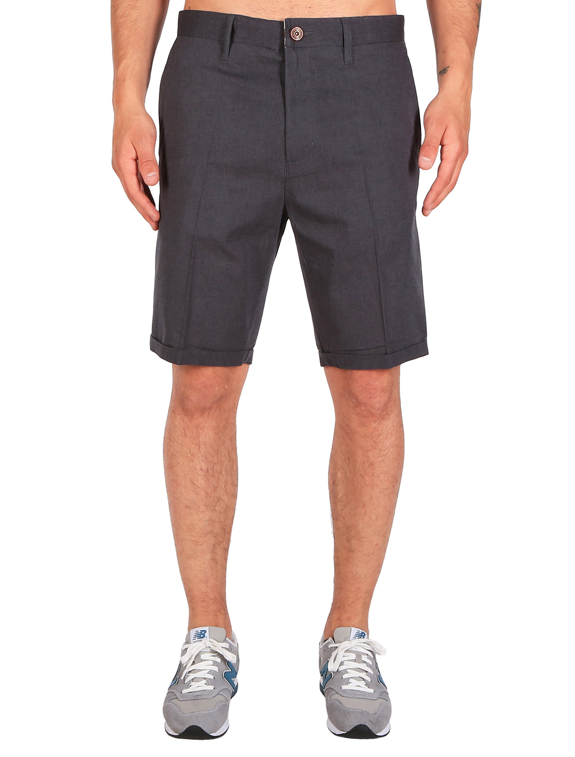 IRIE DAILY - GOLFER CHAMBRAY SHORT Hose anthra melange