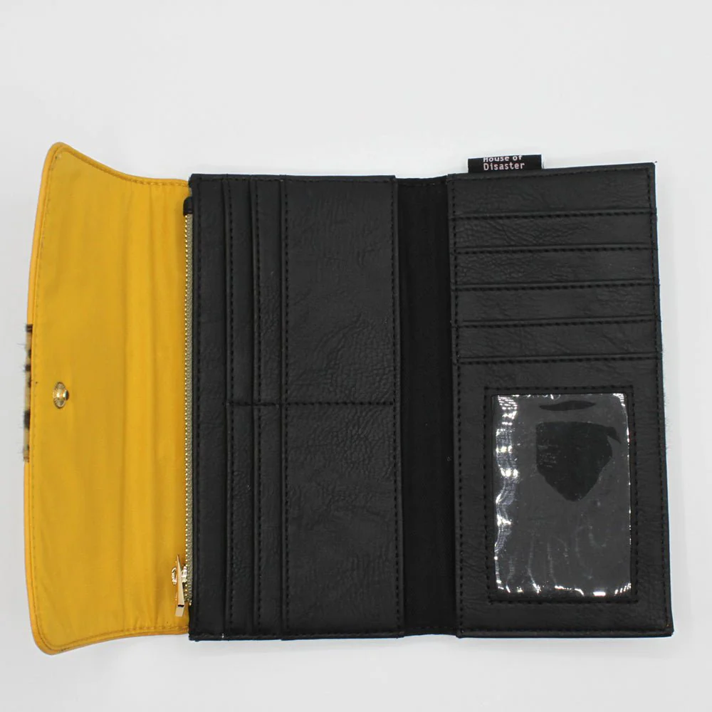 HOUSE OF DISASTER - ANIMAL LEOPARD PRINT WALLET PortemonnaieHOUSE OF DISASTER - ANIMAL LEOPARD PRINT WALLET Portemonnaie