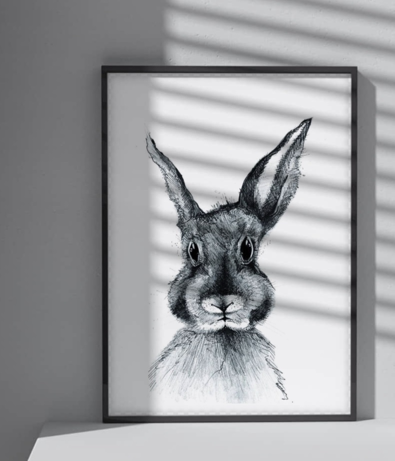 TILLÏ - HASE Stefan Kunstdruck A5