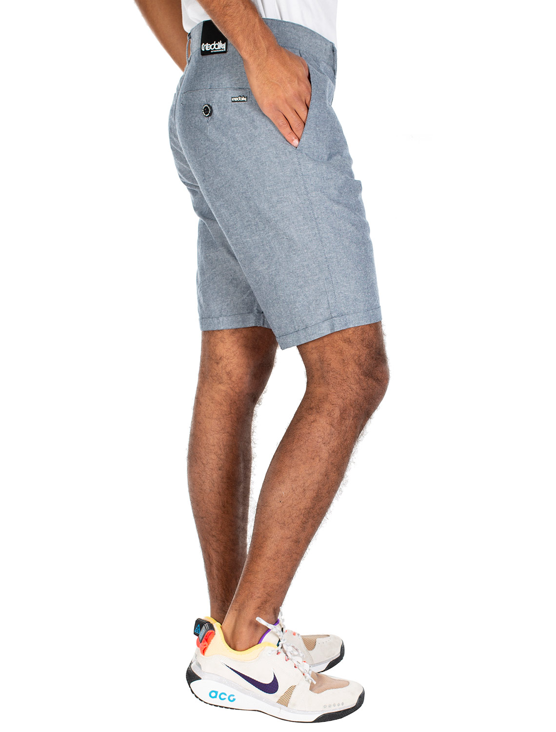 IRIE DAILY - GOLFER CHAMBRAY SHORT Hose jeansblue