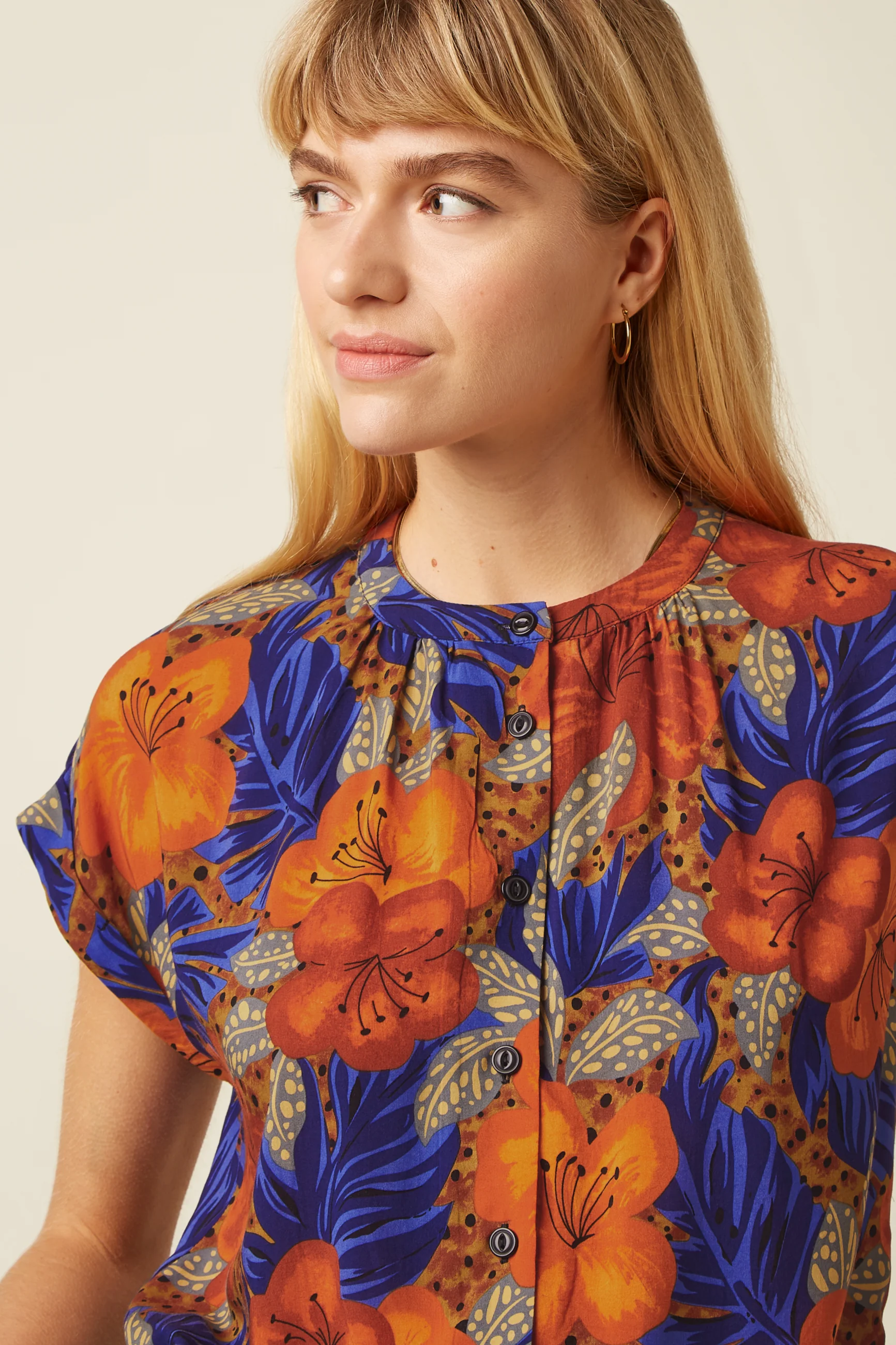 KING LOUIE - MAUI STELLA BLOUSE Bluse summer fig