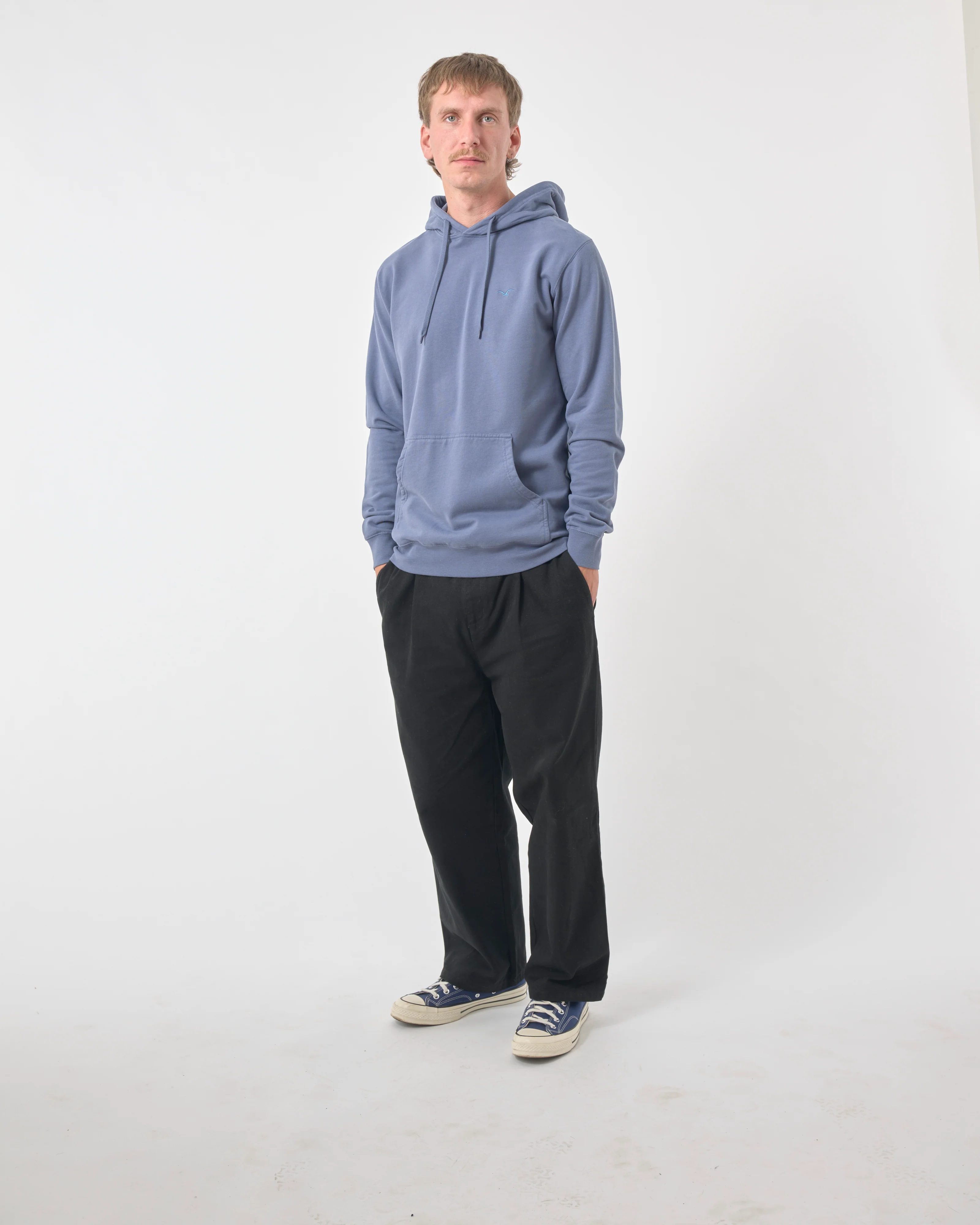 CLEPTOMANICX - REGULAR HOODED LIGULL Hoody Pullover nightshadow blueCLEPTOMANICX - REGULAR HOODED LIGULL Hoody Pullover nightshadow blue