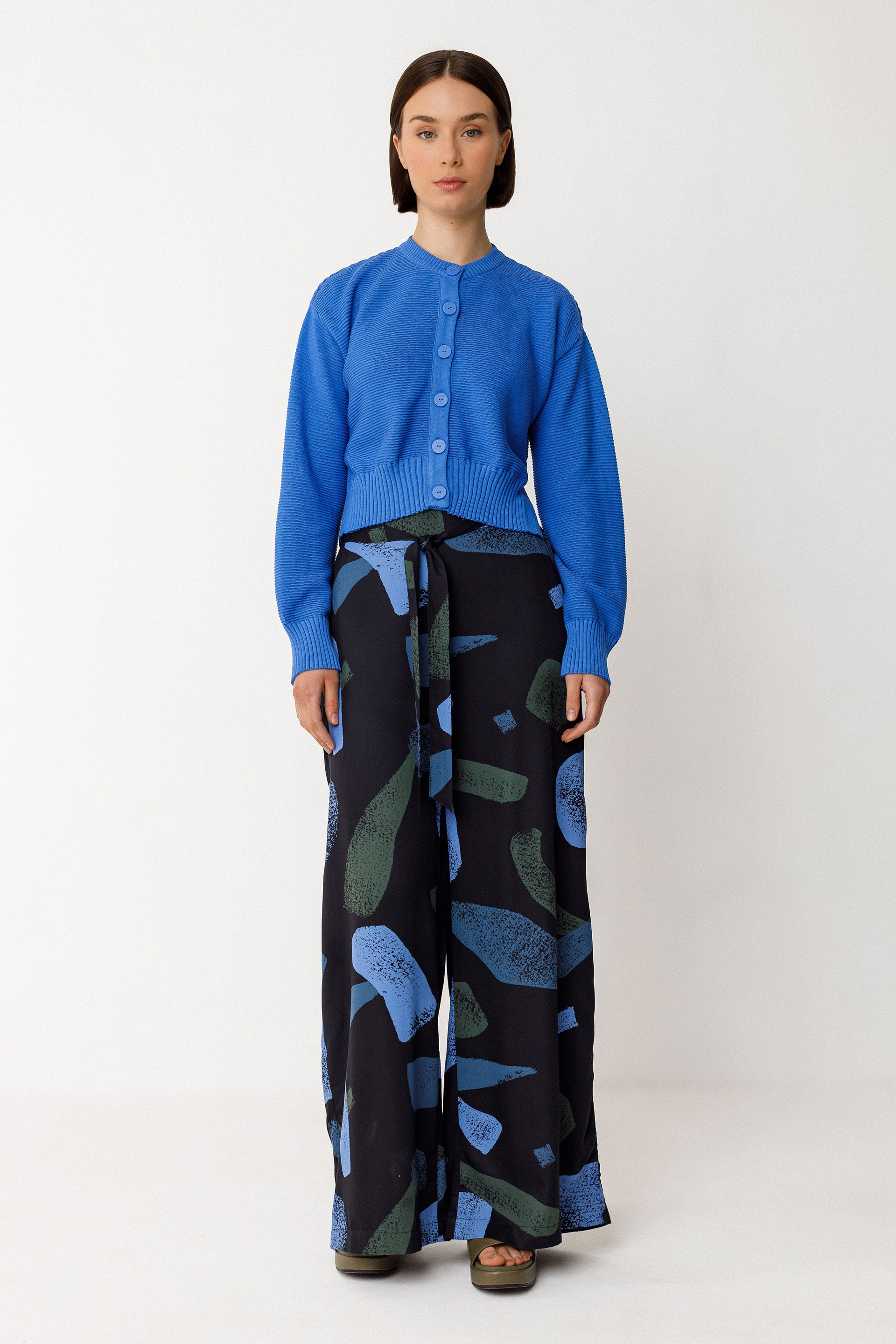 SKFK - BELENE GOTS SWEATER Strickjacke  B5 blue