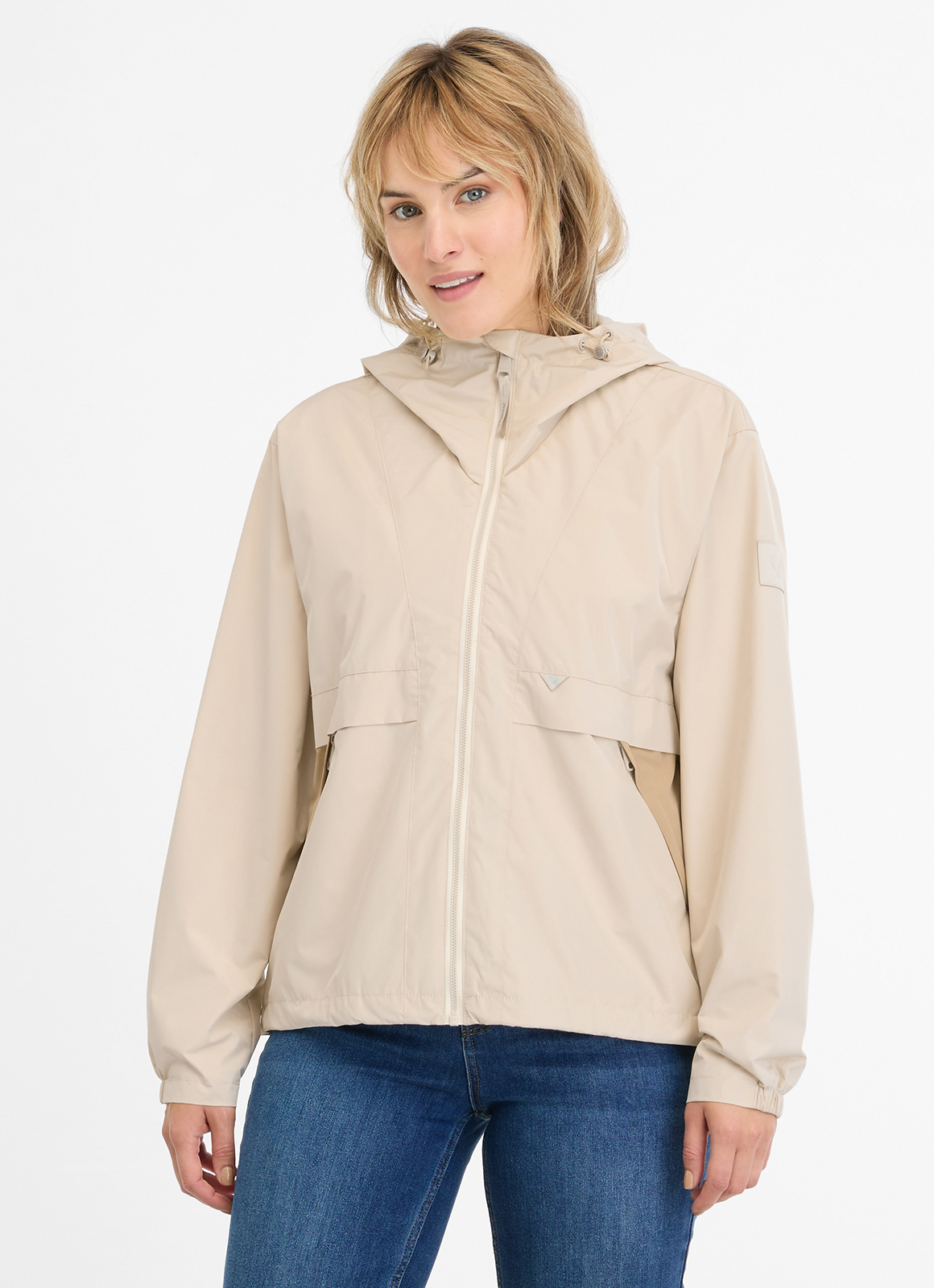 RAGWEAR - CHRISANTA BLOCK JACKET Regenjacke ecru