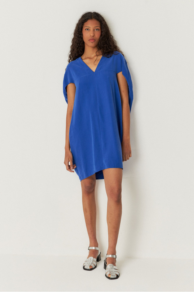 SKFK - LEIUN DRESS Modal Kleid B7 indigo blue