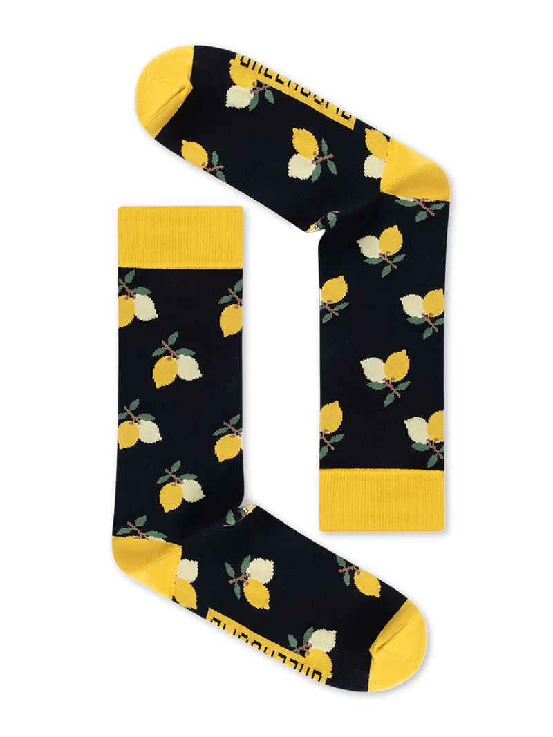 GREENBOMB - LEMONS Socken black 37 - 46