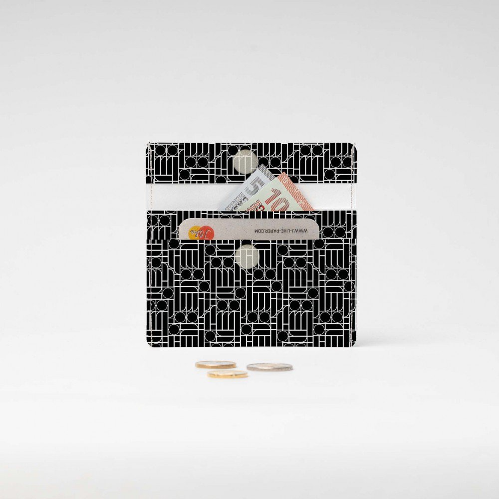 I LIKE PAPER - BAUHAUS BLACK Tyvek® Mini Geldbörse - schwarz