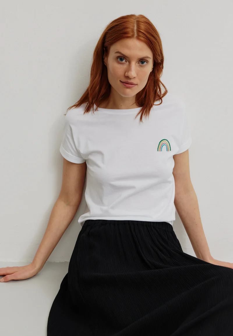RECOLUTION - PEACH SKIRT Ecovero Rock black